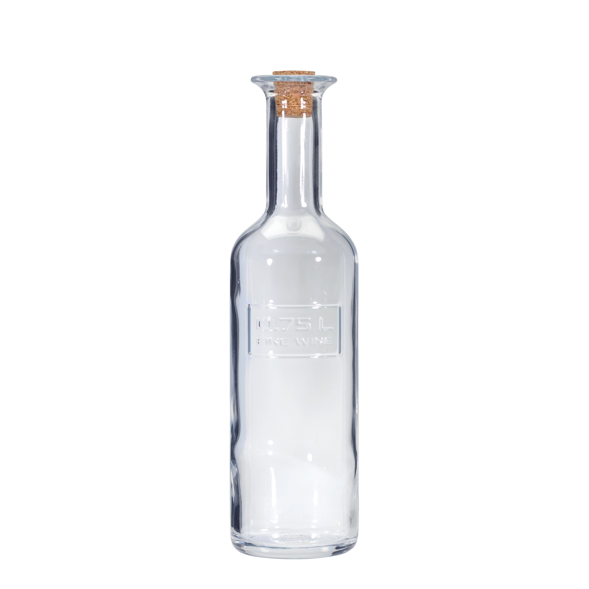 Bouteille en verre 750 ml 'Optima Fine Wine', bouchage: bouchon Bouteille en verre 750 ml 'Optima Fine Wine', bouchage: bouchon