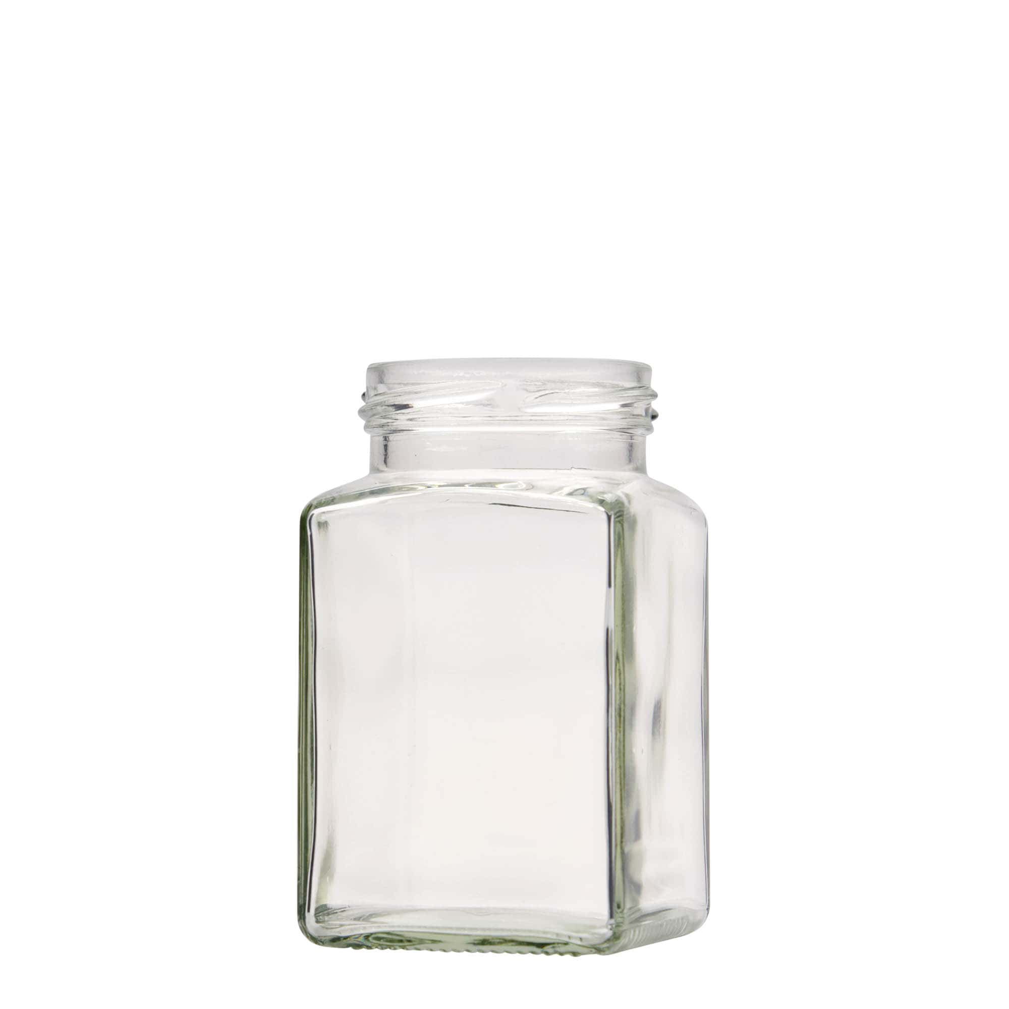 Bocal carré 260 ml, bouchage: Twist-Off (TO 58) Bocal carré 260 ml, bouchage: Twist-Off (TO 58)