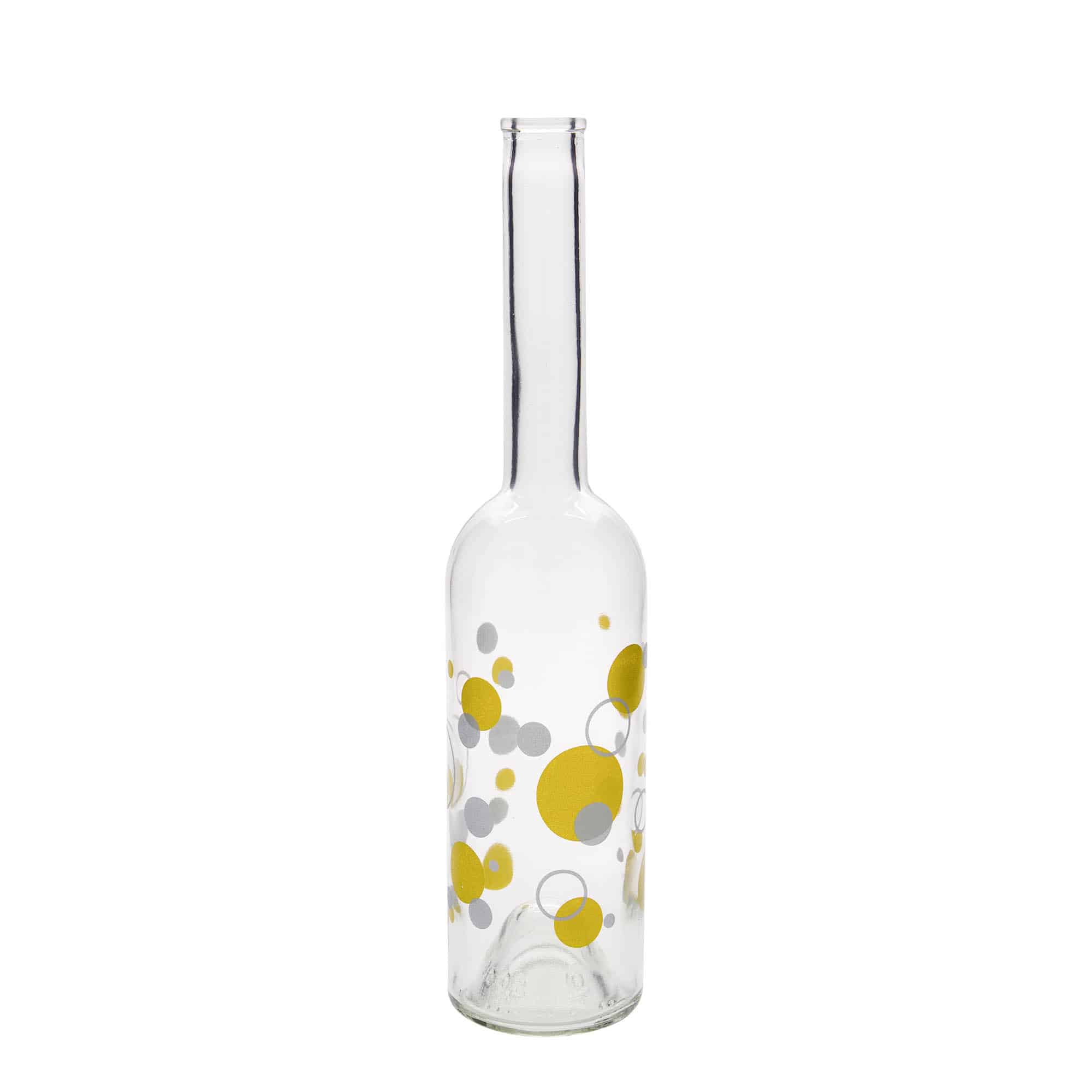 Bouteille en verre 500 ml « Opera », motif : points, bouchage: bouchon