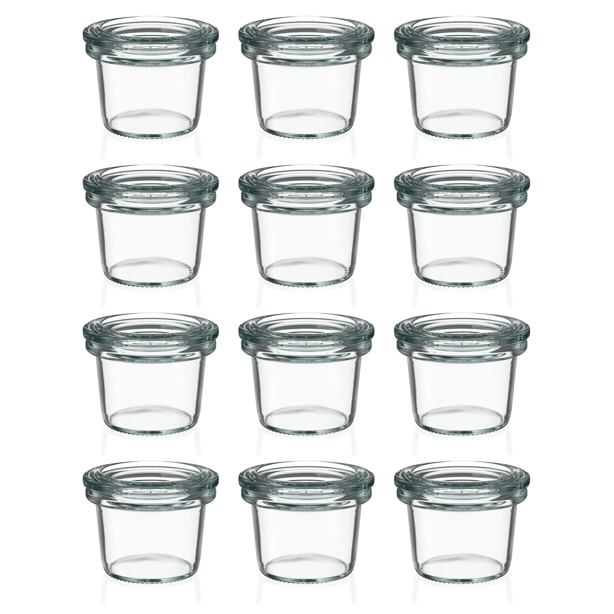 12x 35 ml bocal WECK à renversement avec couvercle en verre RR 40