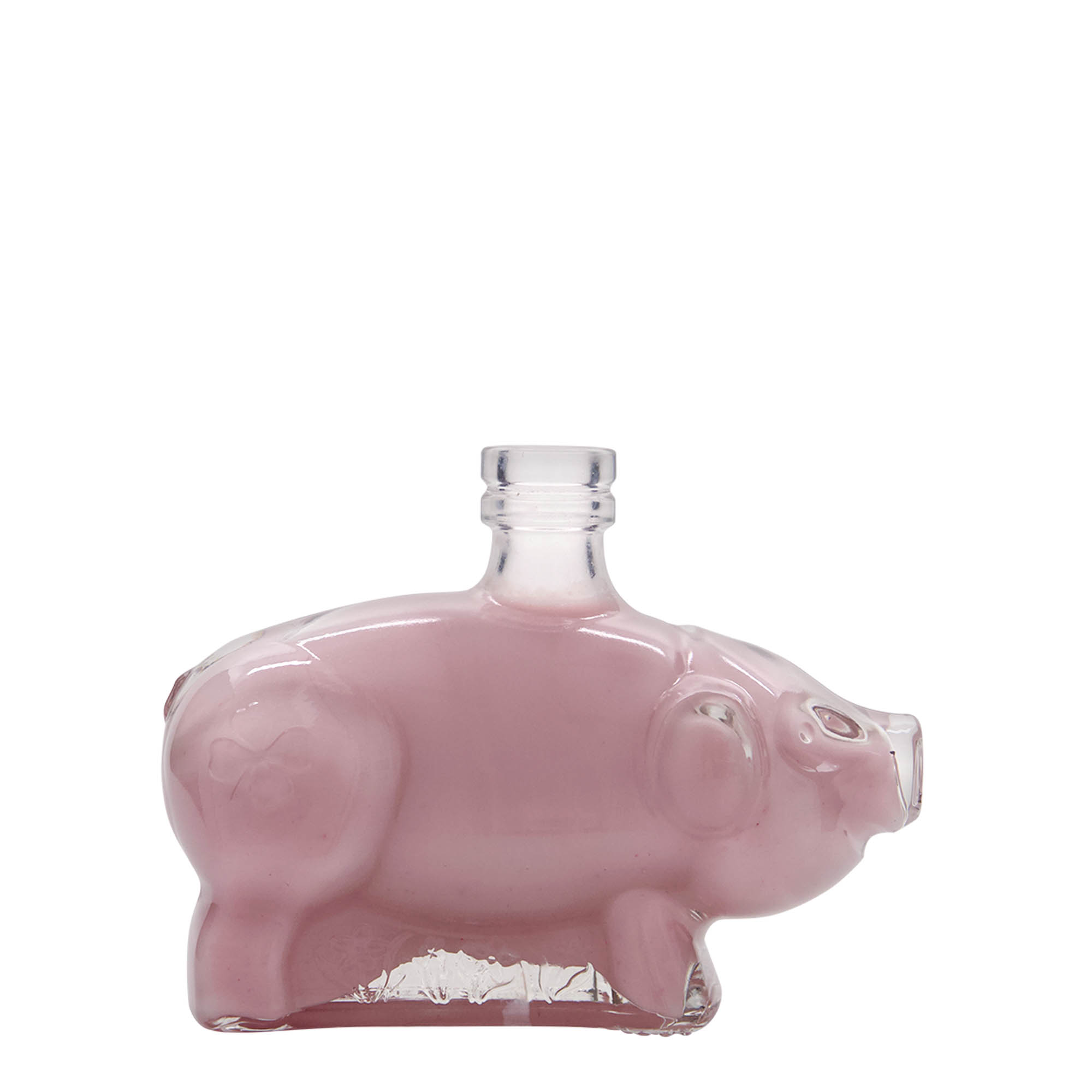 Bouteille en verre 200 ml 'Cochon porte-bonheur', bouchage: bouchon Bouteille en verre 200 ml 'Cochon porte-bonheur', bouchage: bouchon