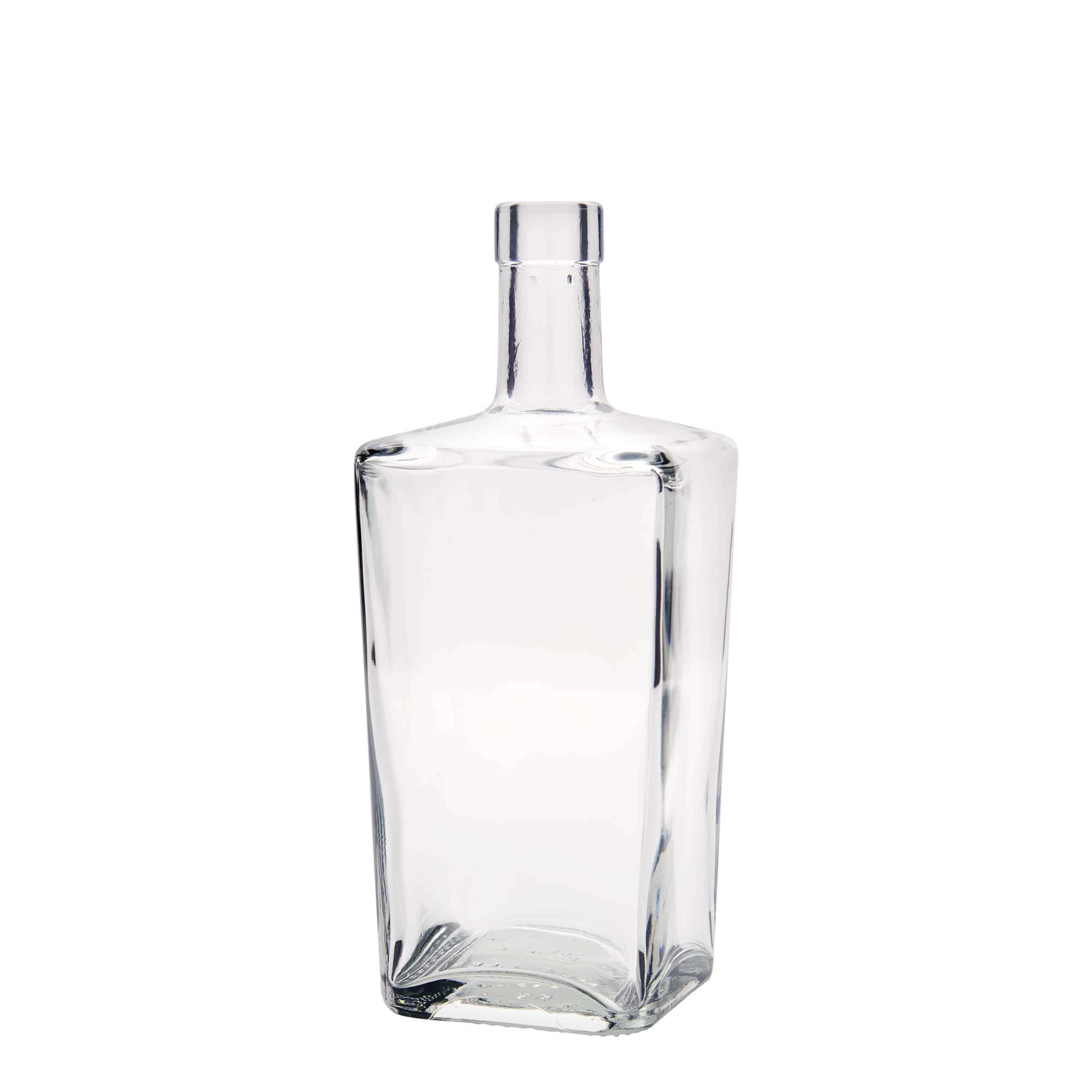 Bouteille en verre 700 ml 'Noël', carrée, bouchage: bouchon Bouteille en verre 700 ml 'Noël', carrée, bouchage: bouchon