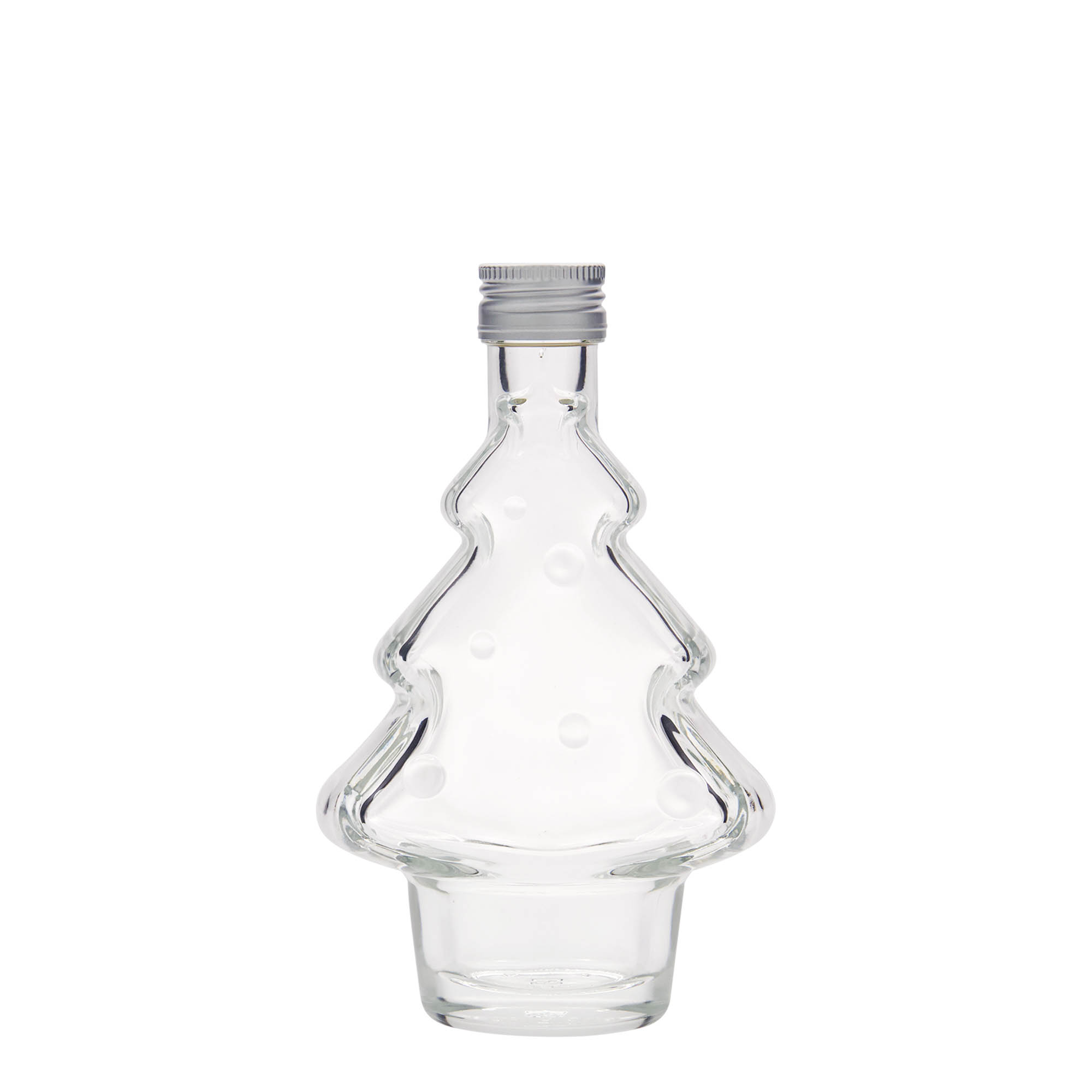 Glazen fles 'Dennenboom', 200 ml, monding: PP 28 Glazen fles 'Dennenboom', 200 ml, monding: PP 28