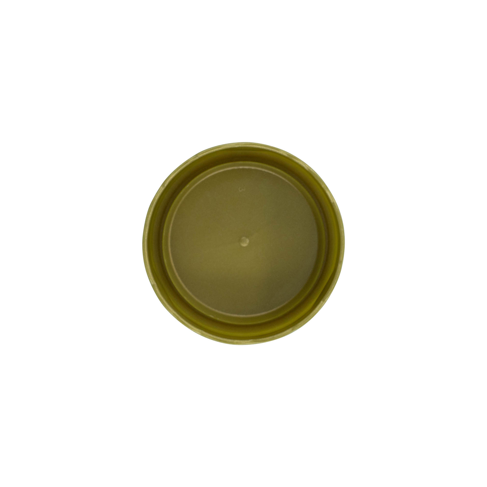 Couvercle-cloche pour pot en céramique à col étroit, plastique PEHD, doré Couvercle-cloche pour pot en céramique à col étroit, plastique PEHD, doré