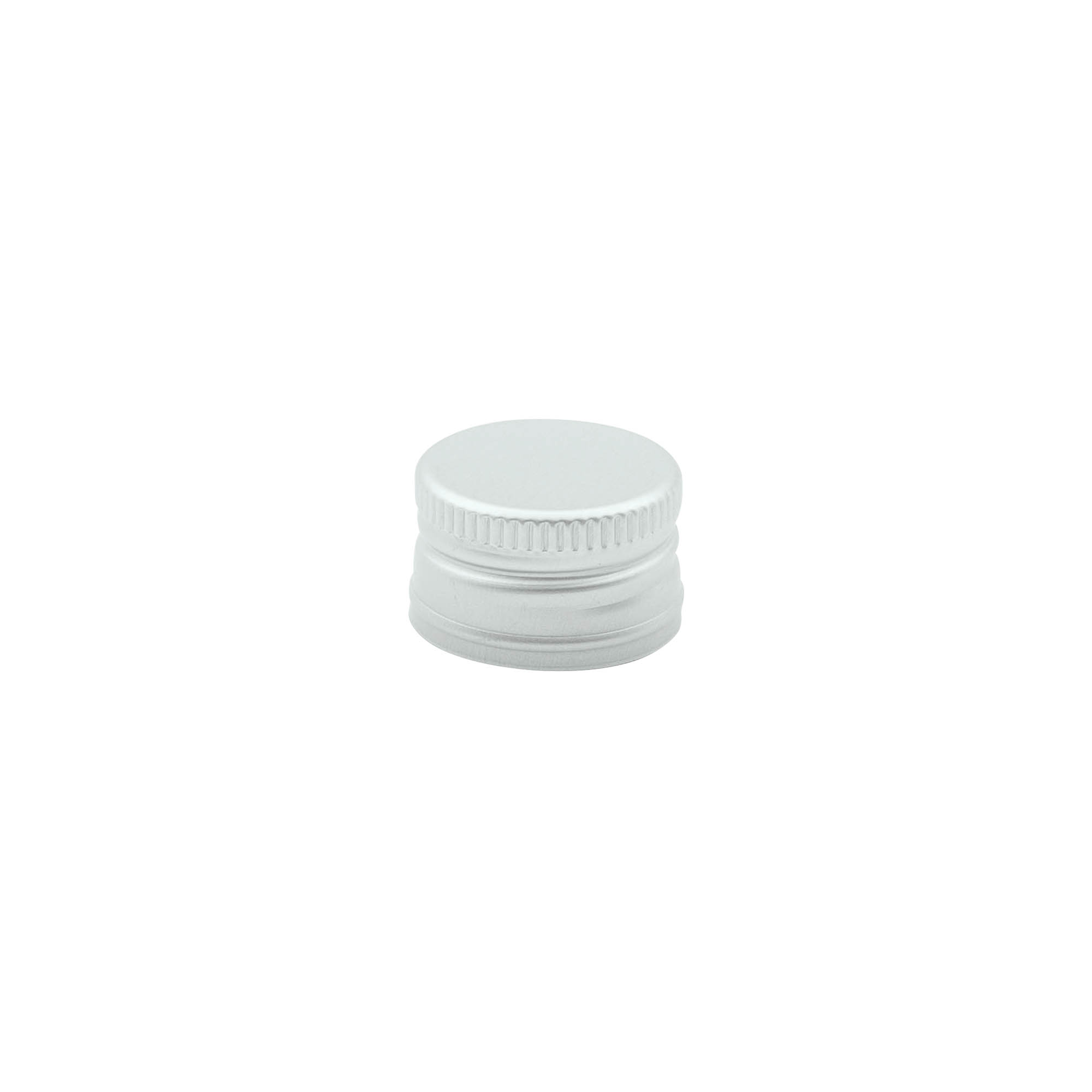 Schroefsluiting, metaal, zilver, voor monding: PP 22 Schroefsluiting, metaal, zilver, voor monding: PP 22