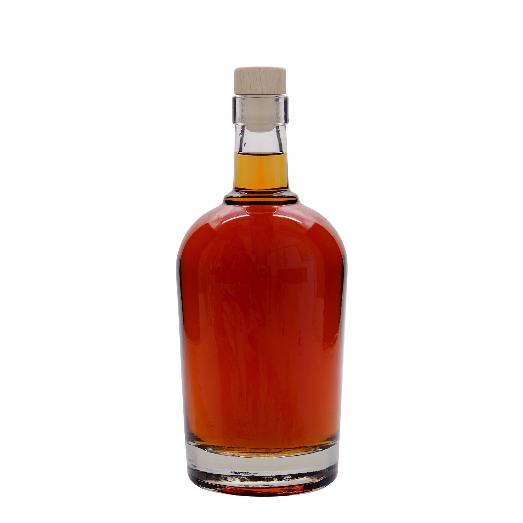 Glazen fles 'Amarillo', 700 ml, monding: kurk