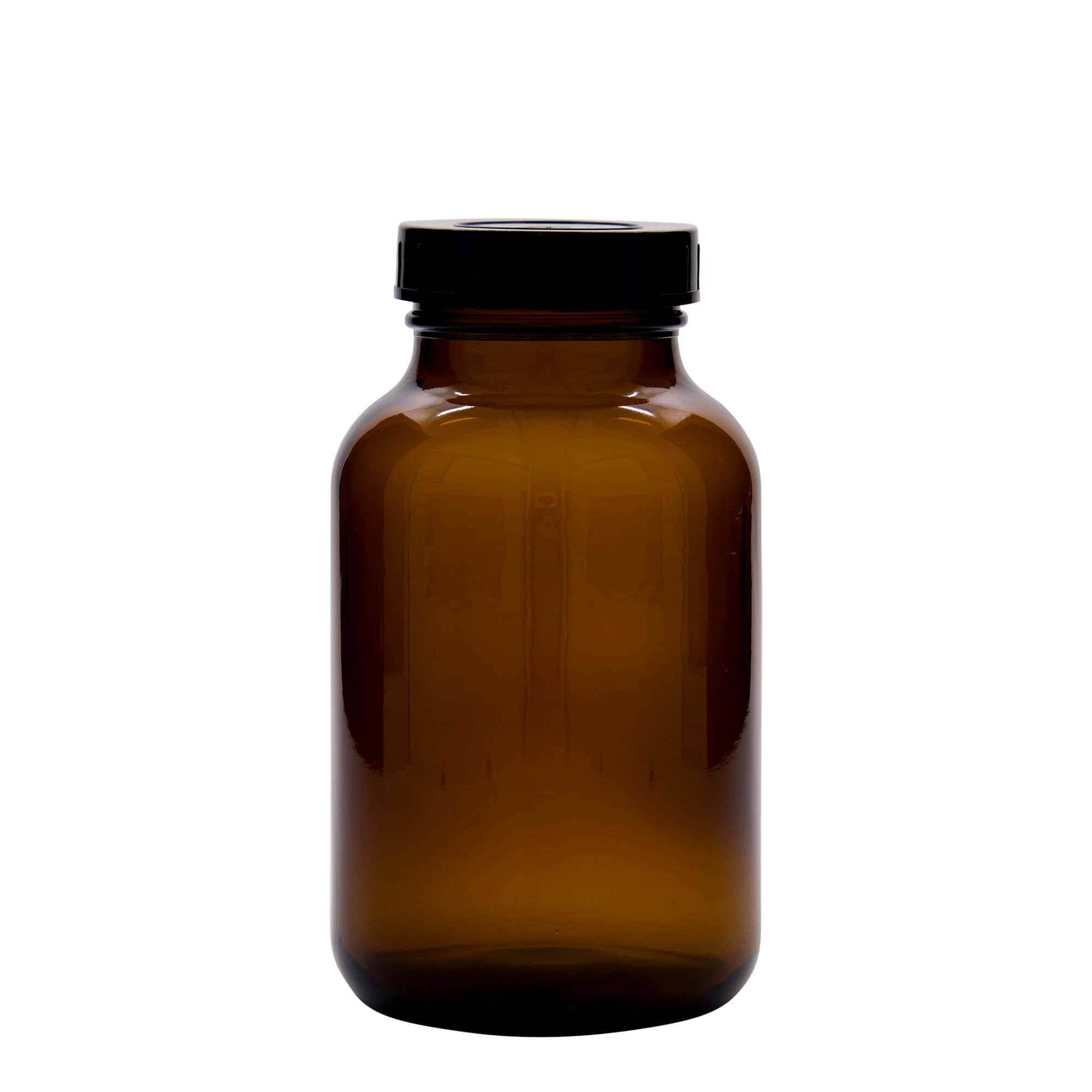 Pot met brede hals, 1000 ml, bruin, monding: DIN 68