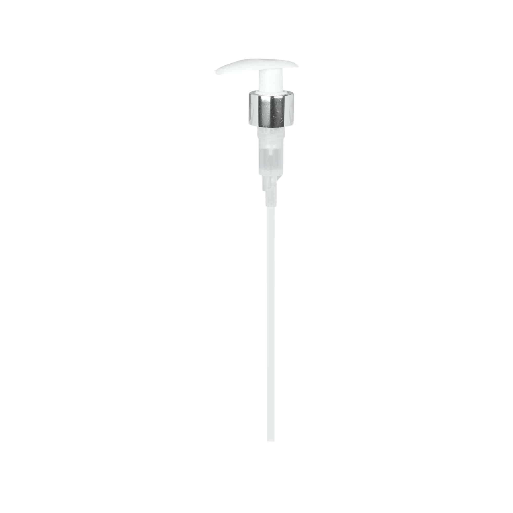 Bougage à vis avec pompe distributrice, plastique PP, blanc, pour bouchage: 24/410