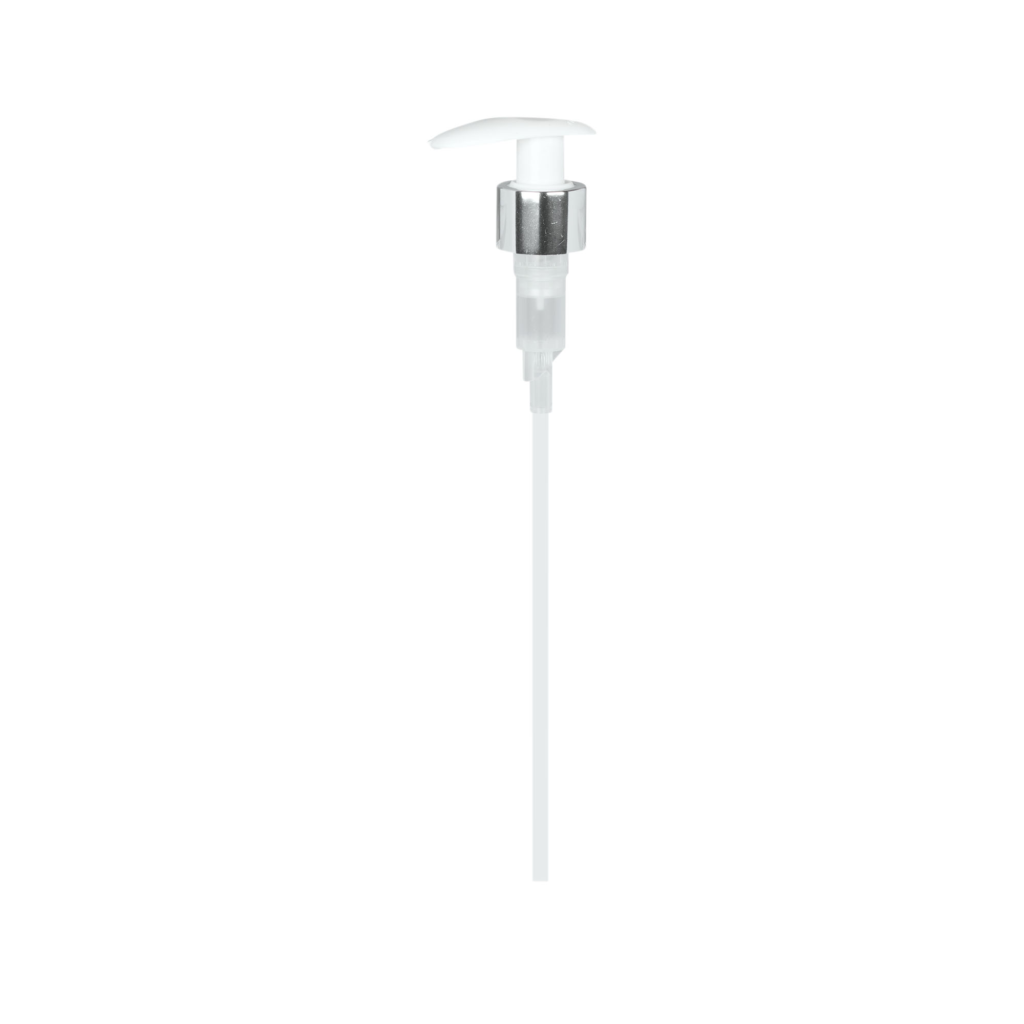 Bougage à vis avec pompe distributrice, plastique PP, blanc, pour bouchage: 24/410 Bougage à vis avec pompe distributrice, plastique PP, blanc, pour bouchage: 24/410