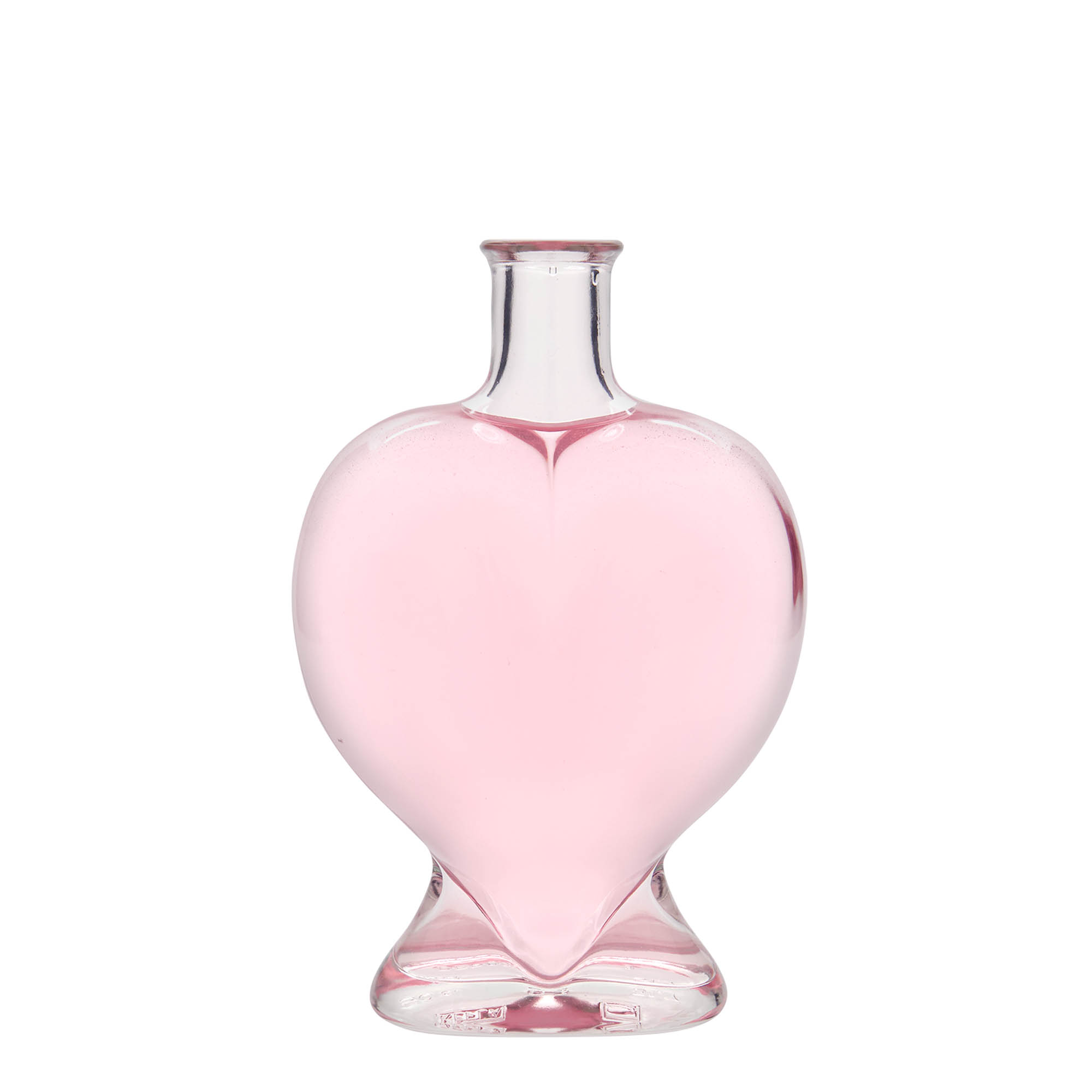Bouteille en verre 500 ml 'Cœur', bouchage: bouchon Bouteille en verre 500 ml 'Cœur', bouchage: bouchon