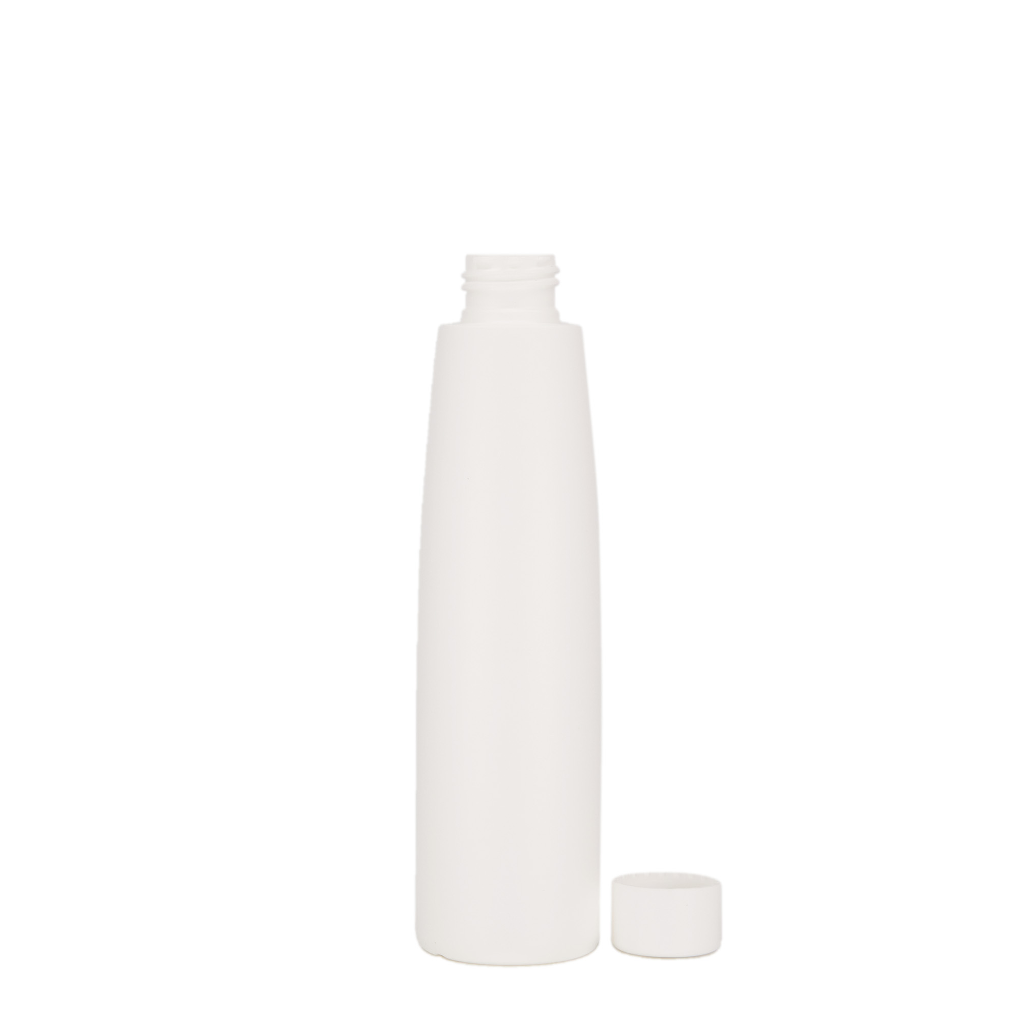 Plastic fles 'Donald', 200 ml, HDPE, wit, monding: 24/410