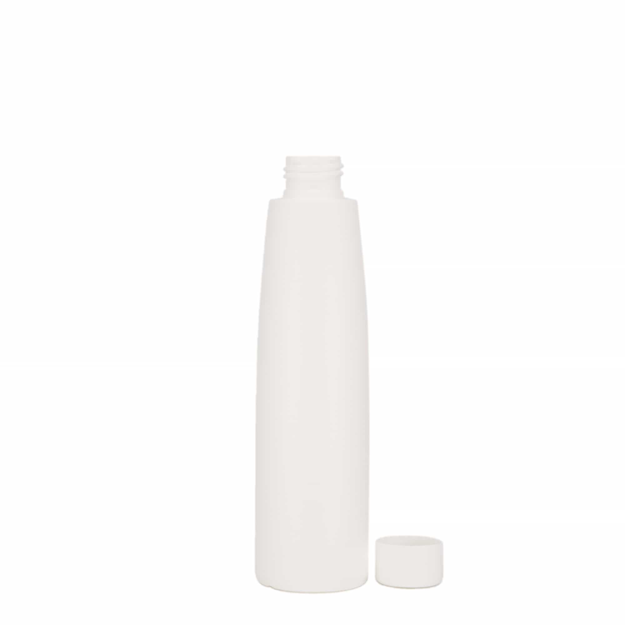 Plastic fles 'Donald', 200 ml, HDPE, wit, monding: 24/410