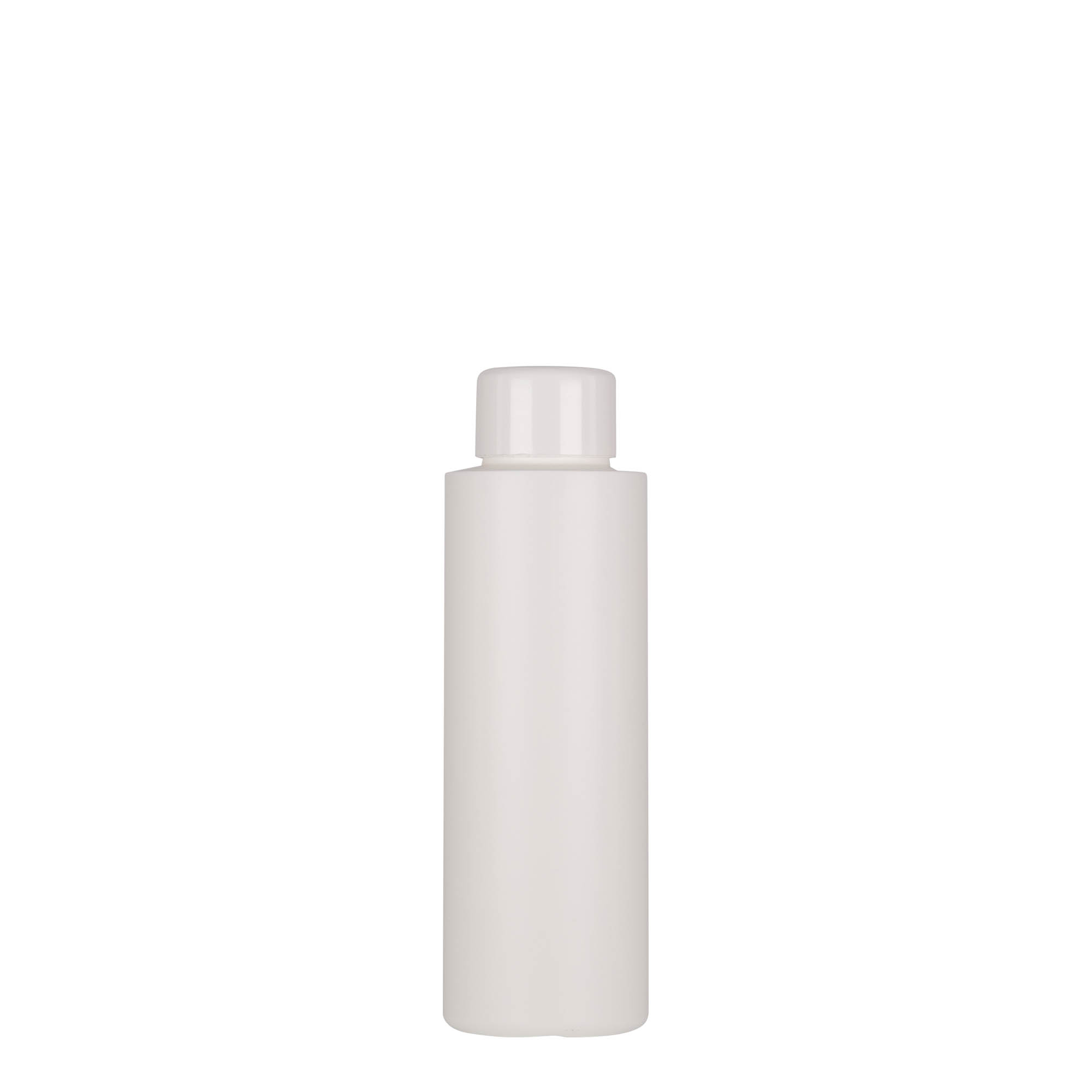 Plastic fles 'Pipe', 100 ml, Green HDPE, wit, monding: 24/410 Plastic fles 'Pipe', 100 ml, Green HDPE, wit, monding: 24/410