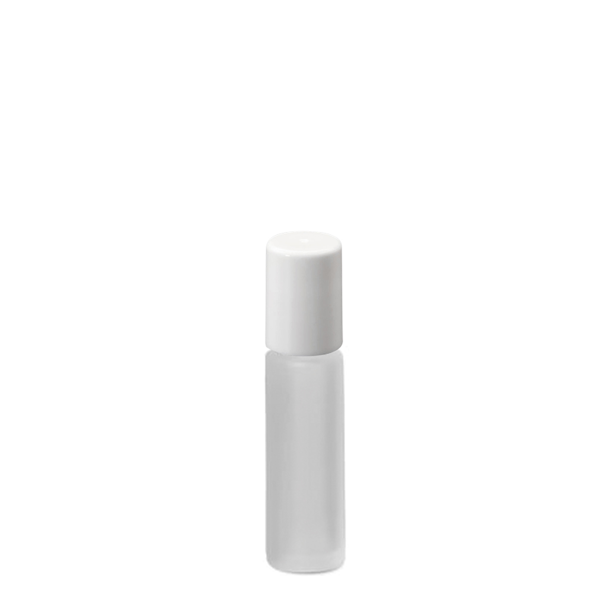 Flacon roll-on 10 ml, verre, givré, goulot : bouchon à vis
