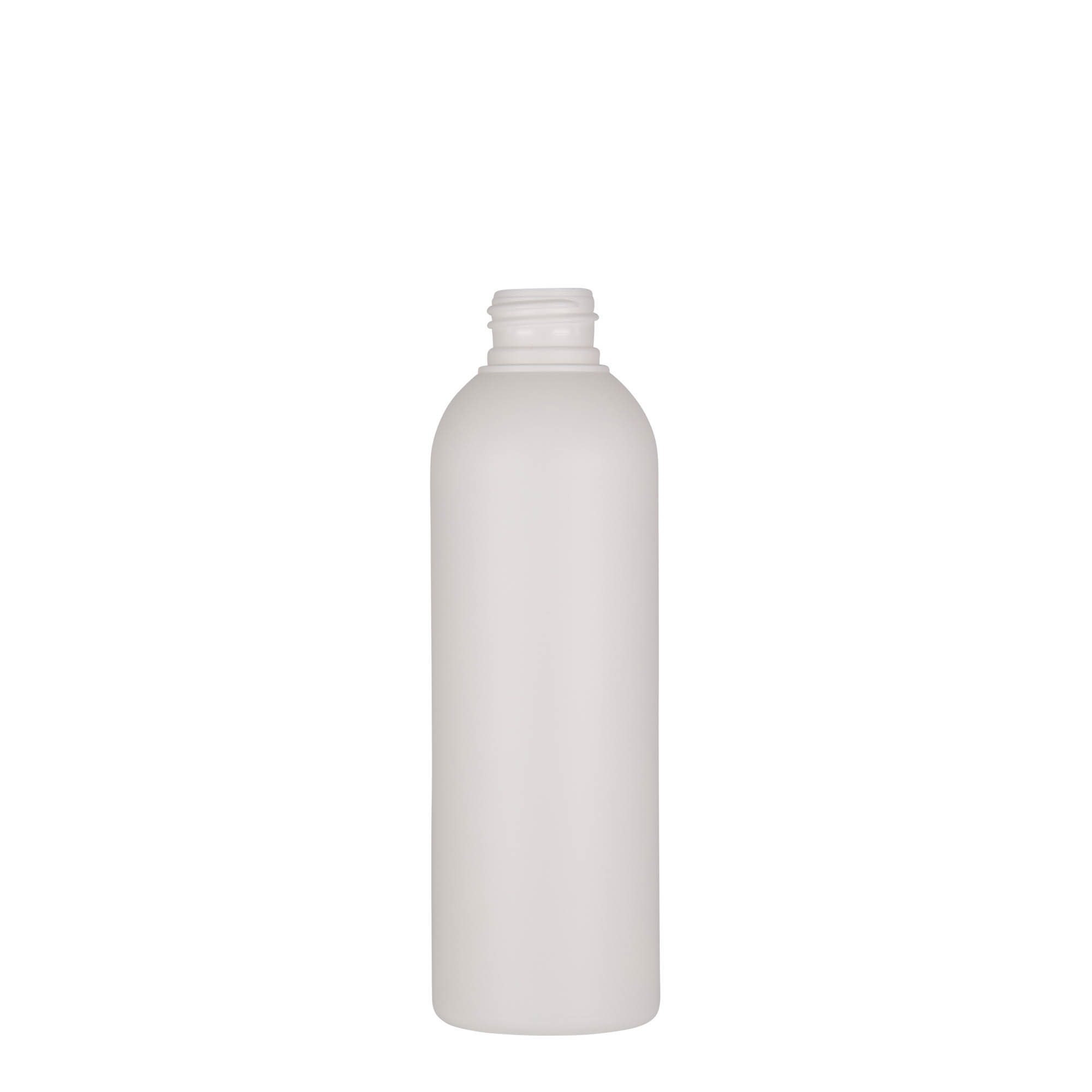 Plastic fles 'Tuffy', 200 ml, HDPE, wit, monding: 24/410 Plastic fles 'Tuffy', 200 ml, HDPE, wit, monding: 24/410