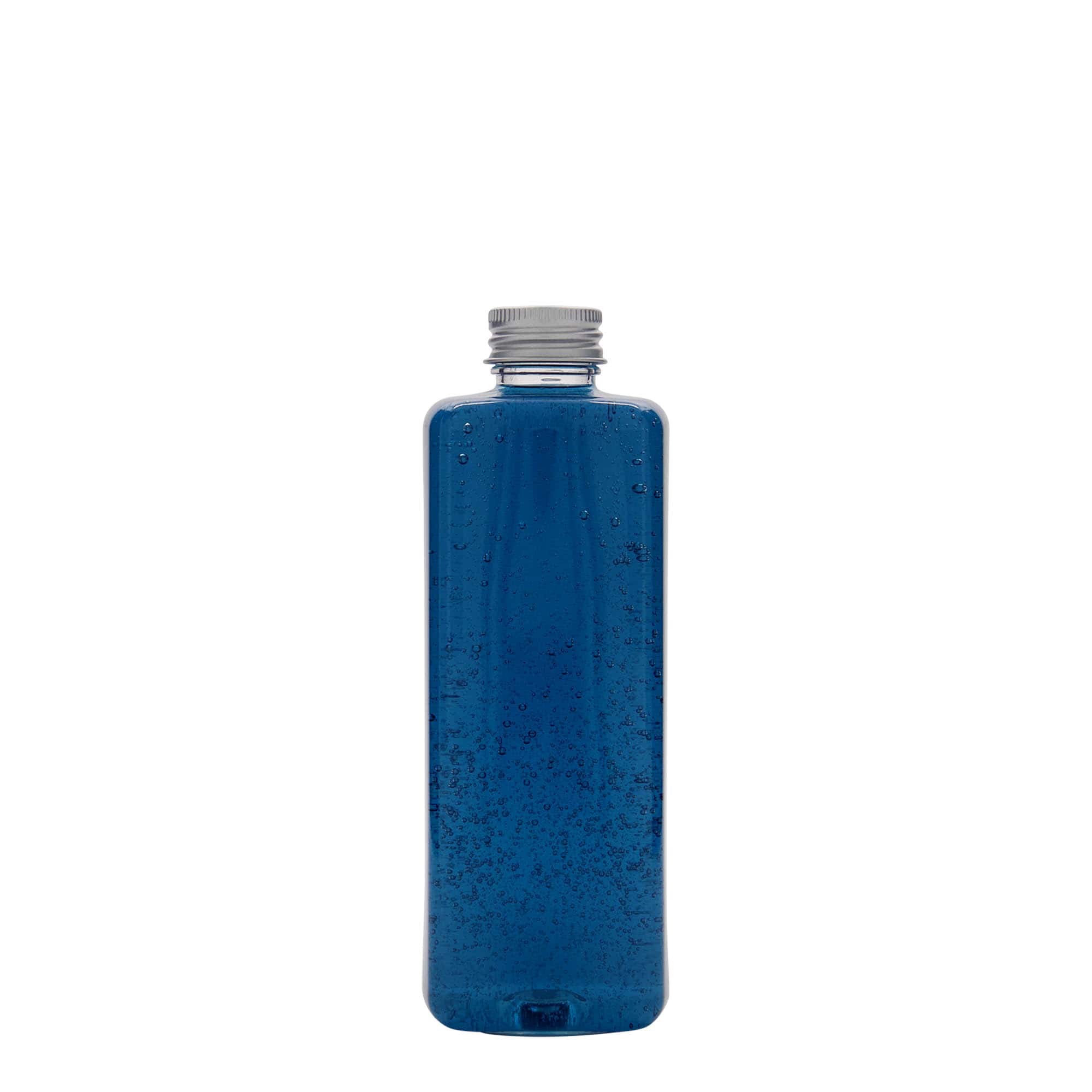 Bouteille en PET 300 ml 'Karl', carrée, plastique, bouchage: 24/410