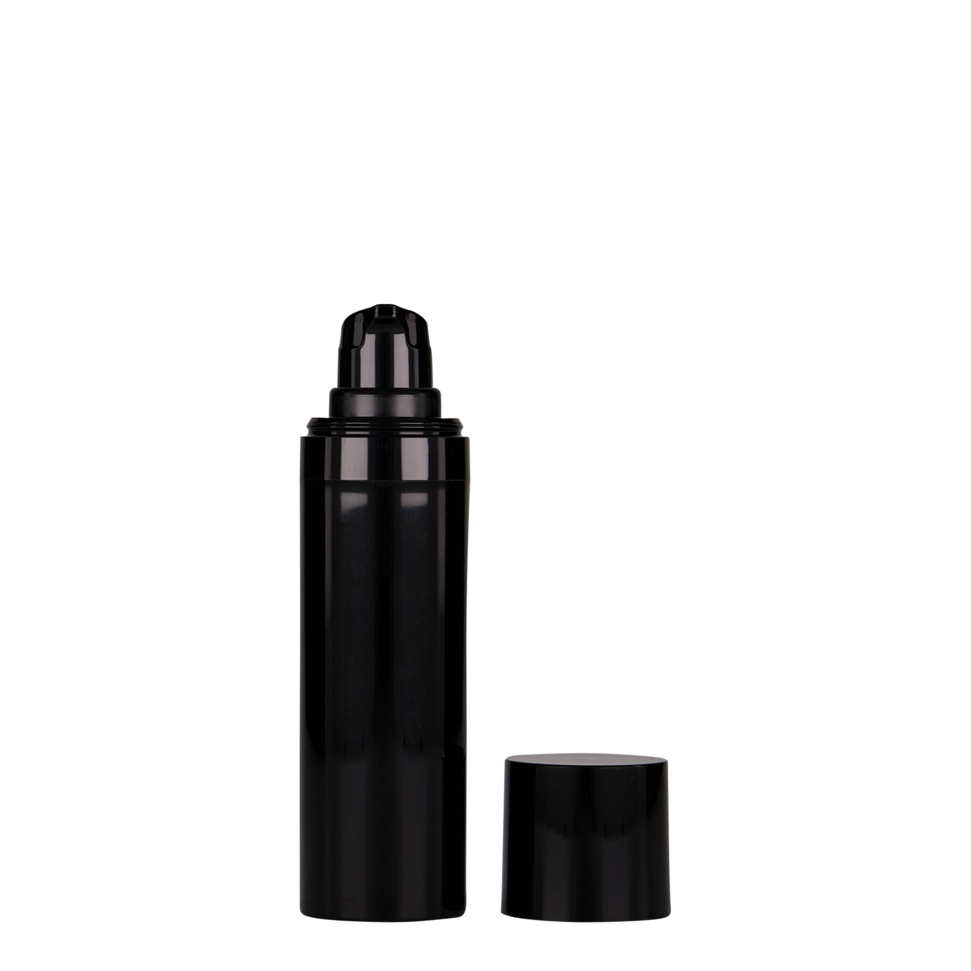 Flacon airless 30 ml 'Micro', plastique PP, noir Flacon airless 30 ml 'Micro', plastique PP, noir