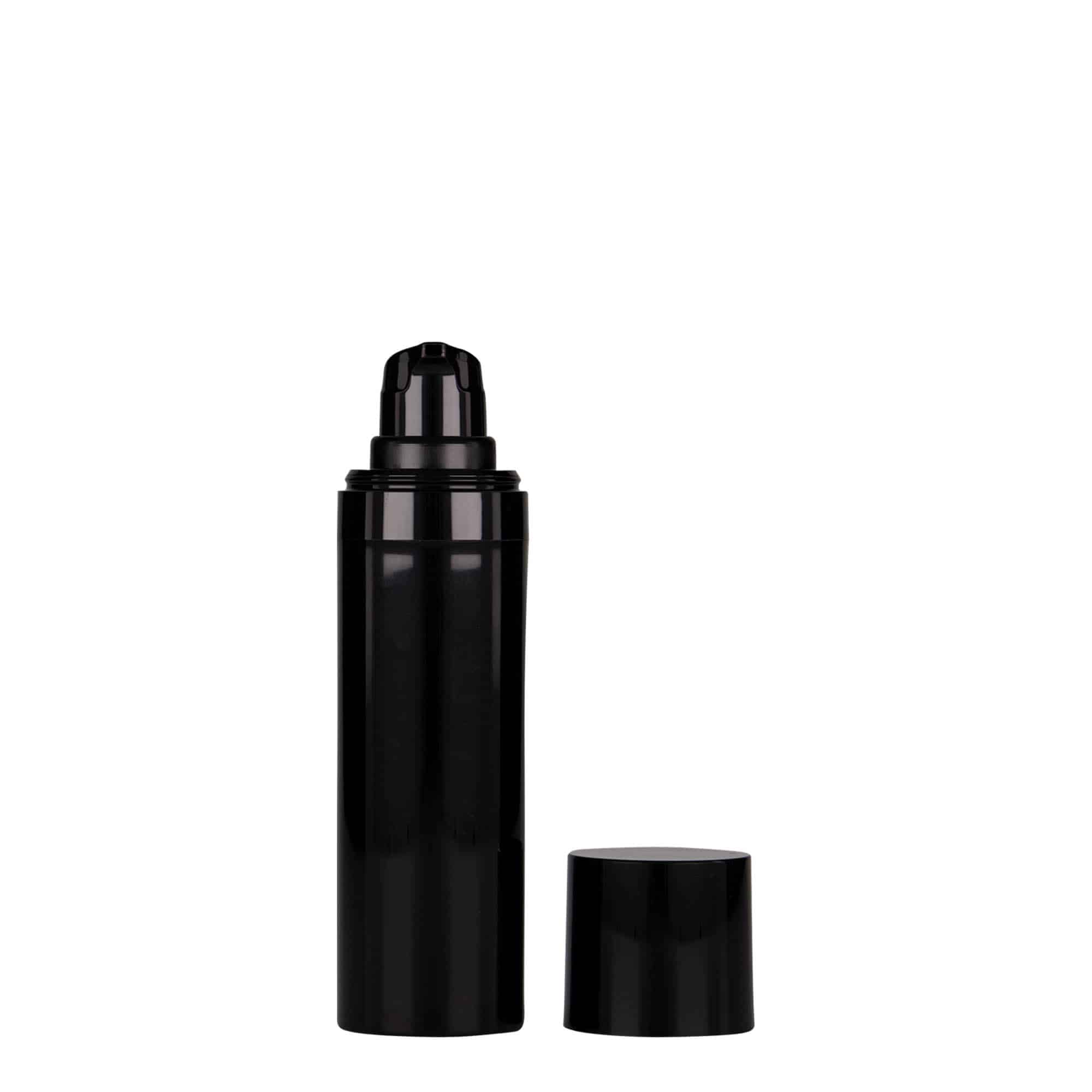Flacon airless 30 ml 'Micro', plastique PP, noir