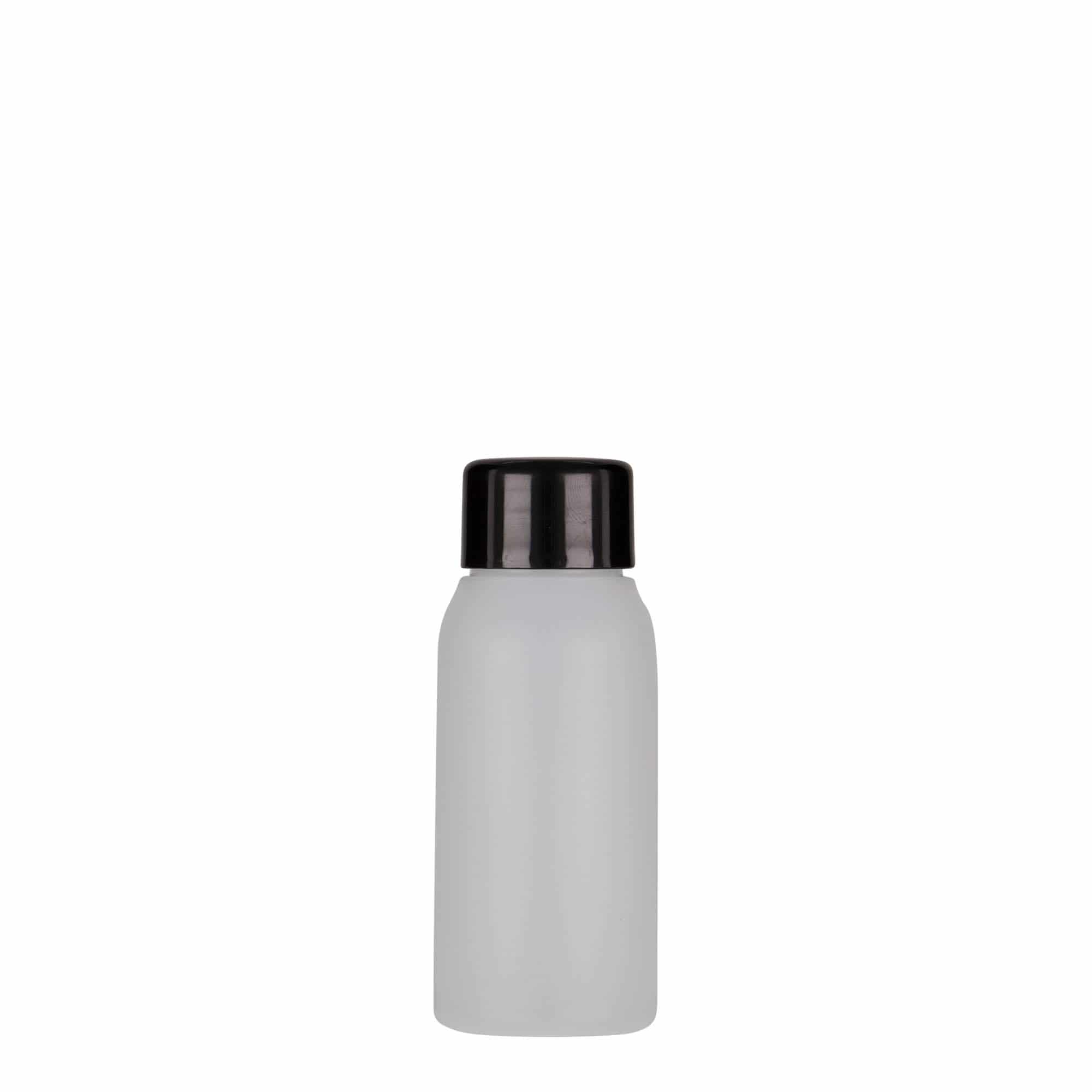 Bouteille en plastique 50 ml 'Tuffy', PEHD, nature, bouchage: 24/410