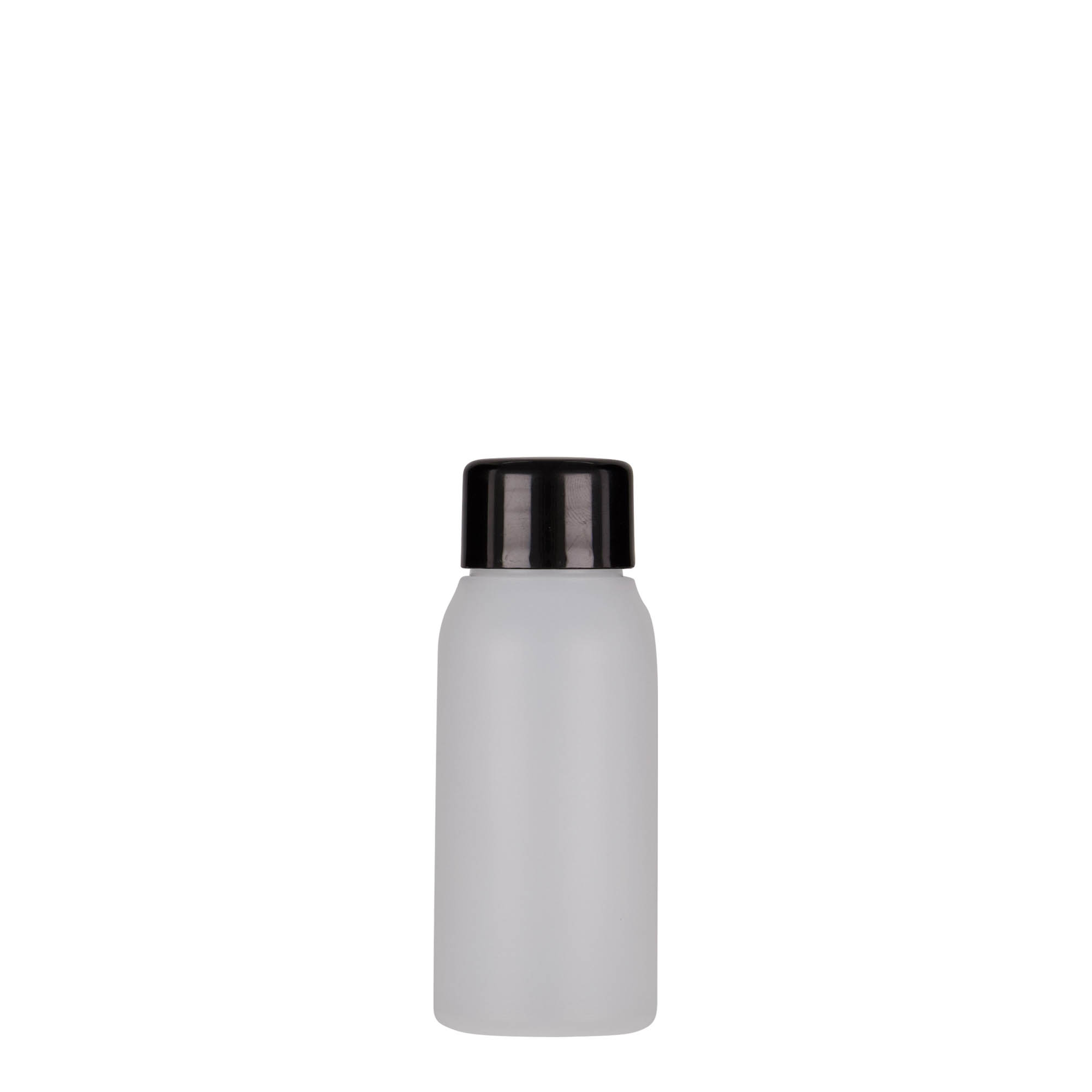 Bouteille en plastique 50 ml 'Tuffy', PEHD, nature, bouchage: 24/410 Bouteille en plastique 50 ml 'Tuffy', PEHD, nature, bouchage: 24/410