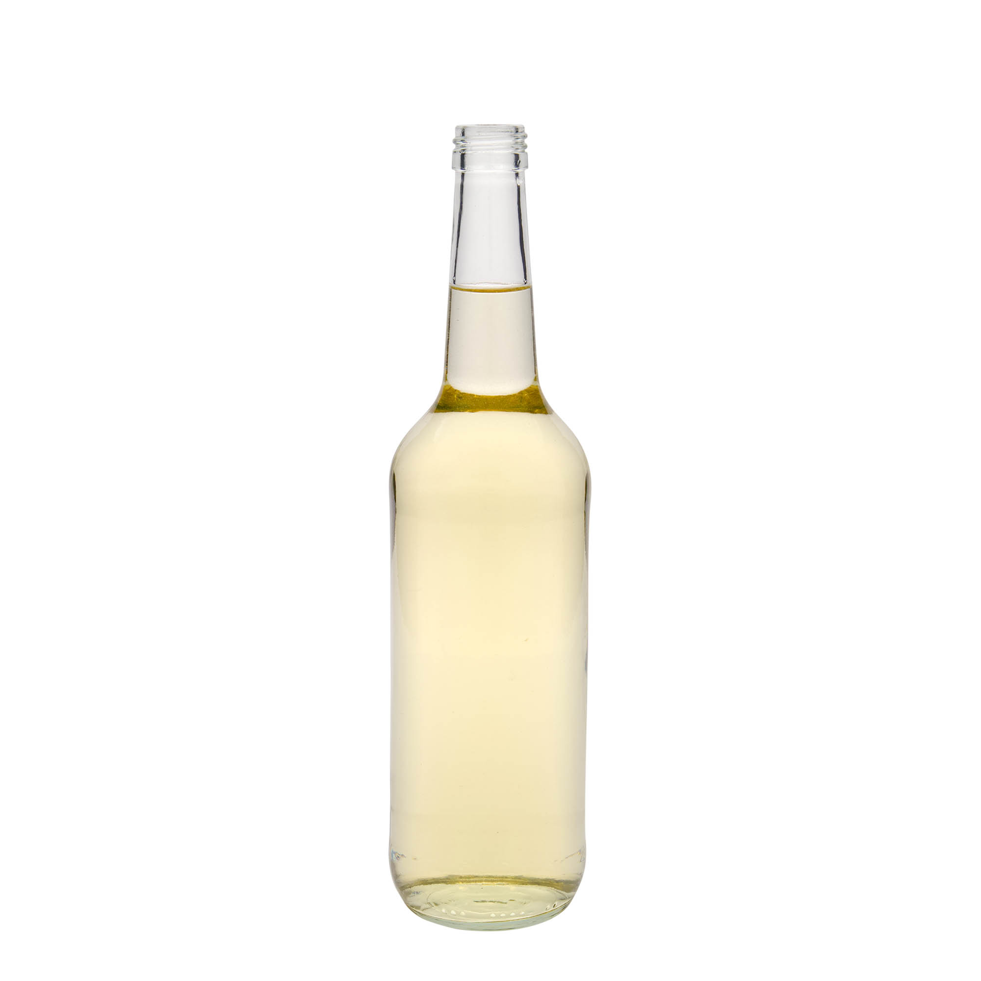 Glazen fles met rechte hals, 700 ml, monding: PP 28 Glazen fles met rechte hals, 700 ml, monding: PP 28