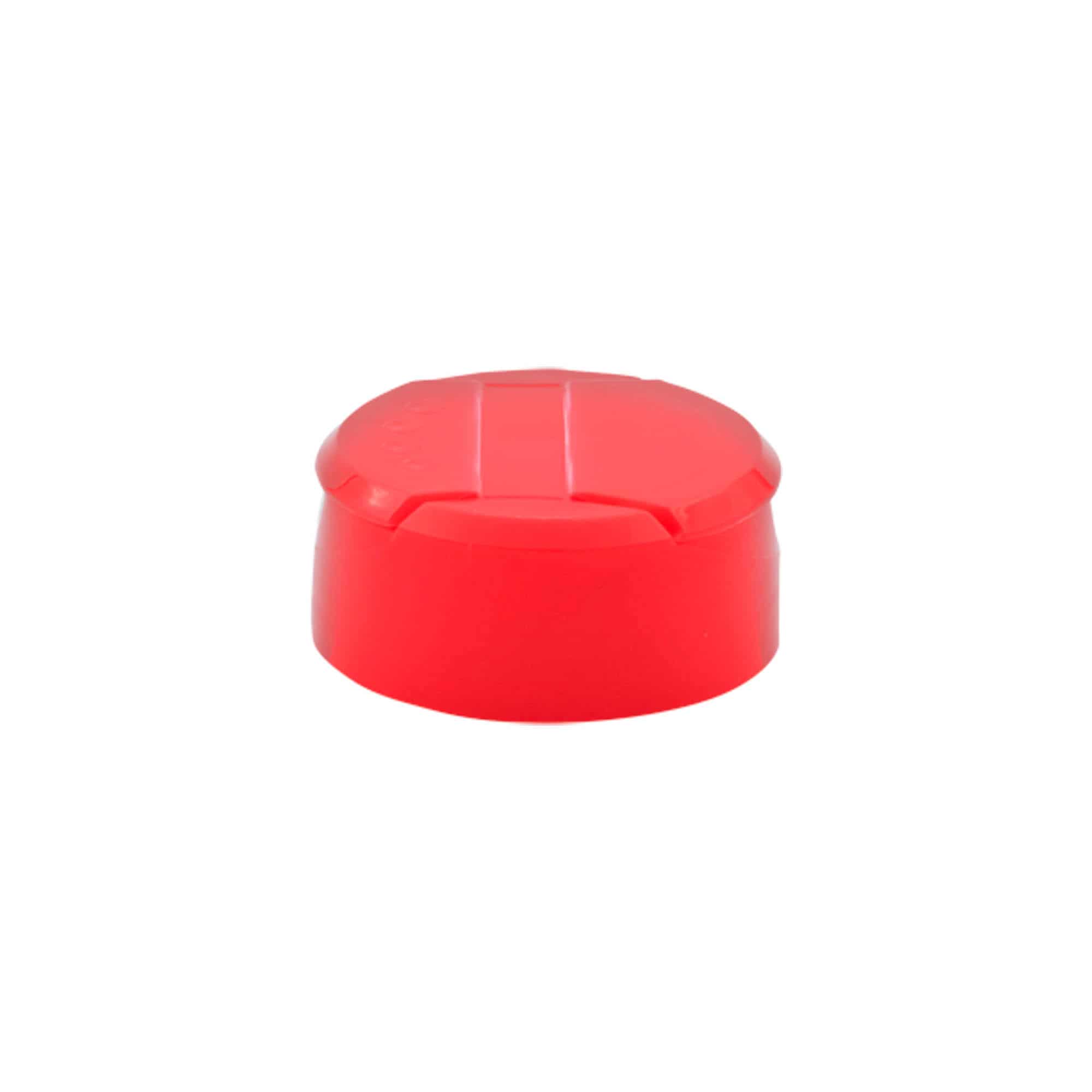 Bouchon pour pot à épices distributeur, plastique PP, rouge, pour bouchage: 38/400