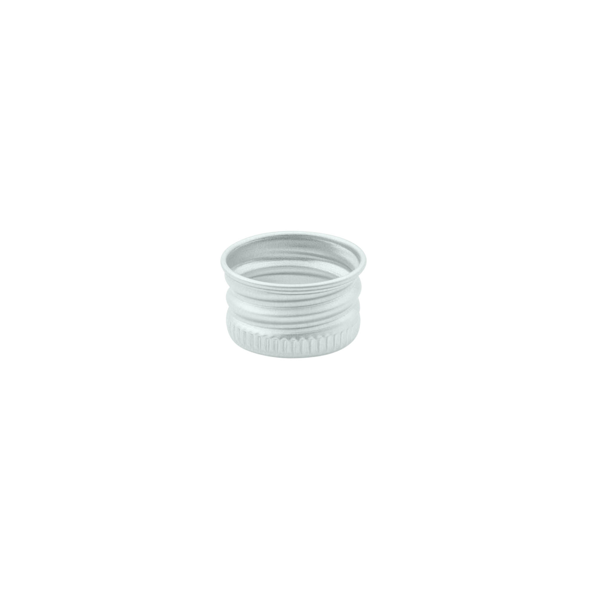 Schroefsluiting, metaal, zilver, voor monding: 18/410 Schroefsluiting, metaal, zilver, voor monding: 18/410