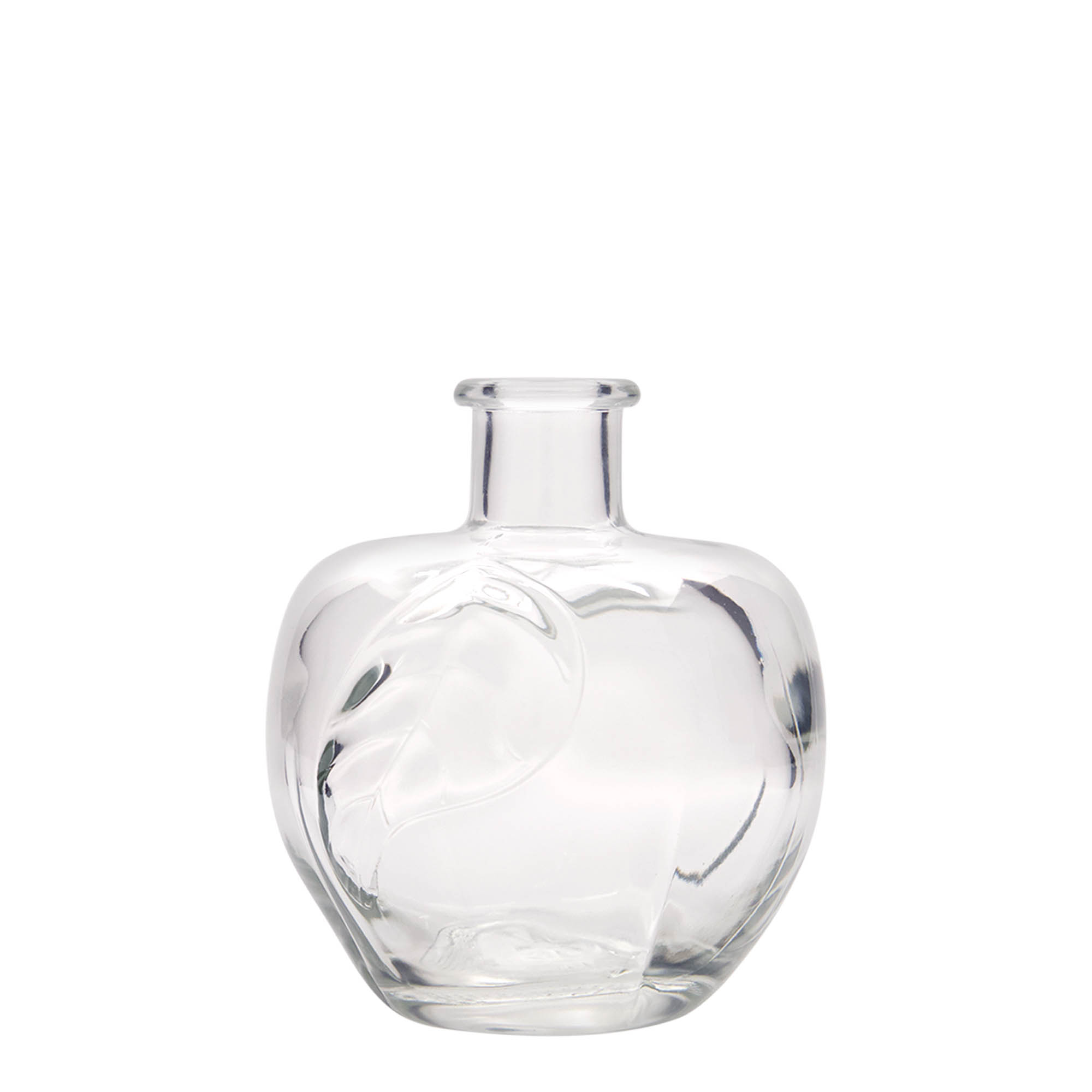 Glazen fles 'Appel', 350 ml, monding: kurk Glazen fles 'Appel', 350 ml, monding: kurk