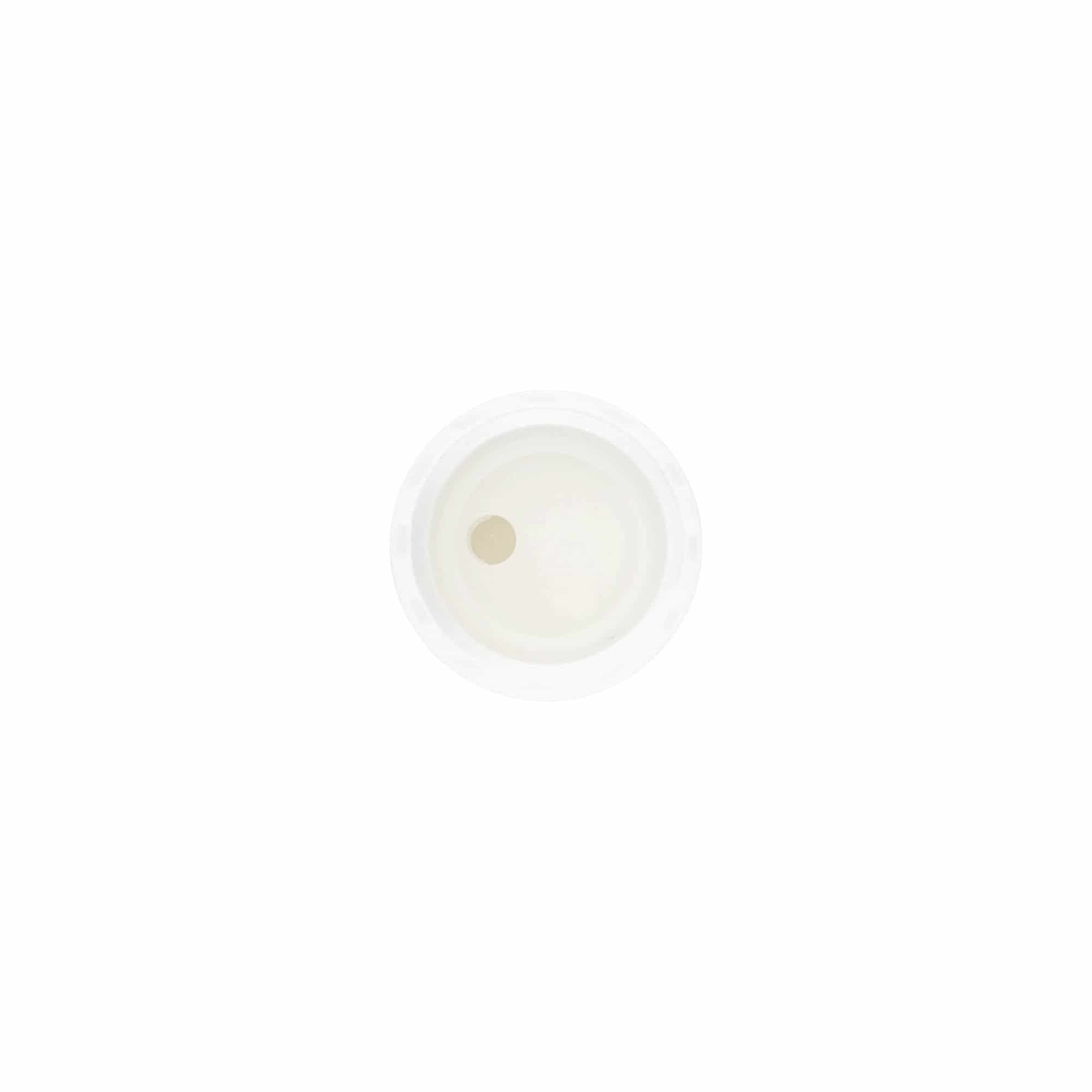 Schroefsluiting Disc Top, PP-kunststof, wit, voor monding: 20/410