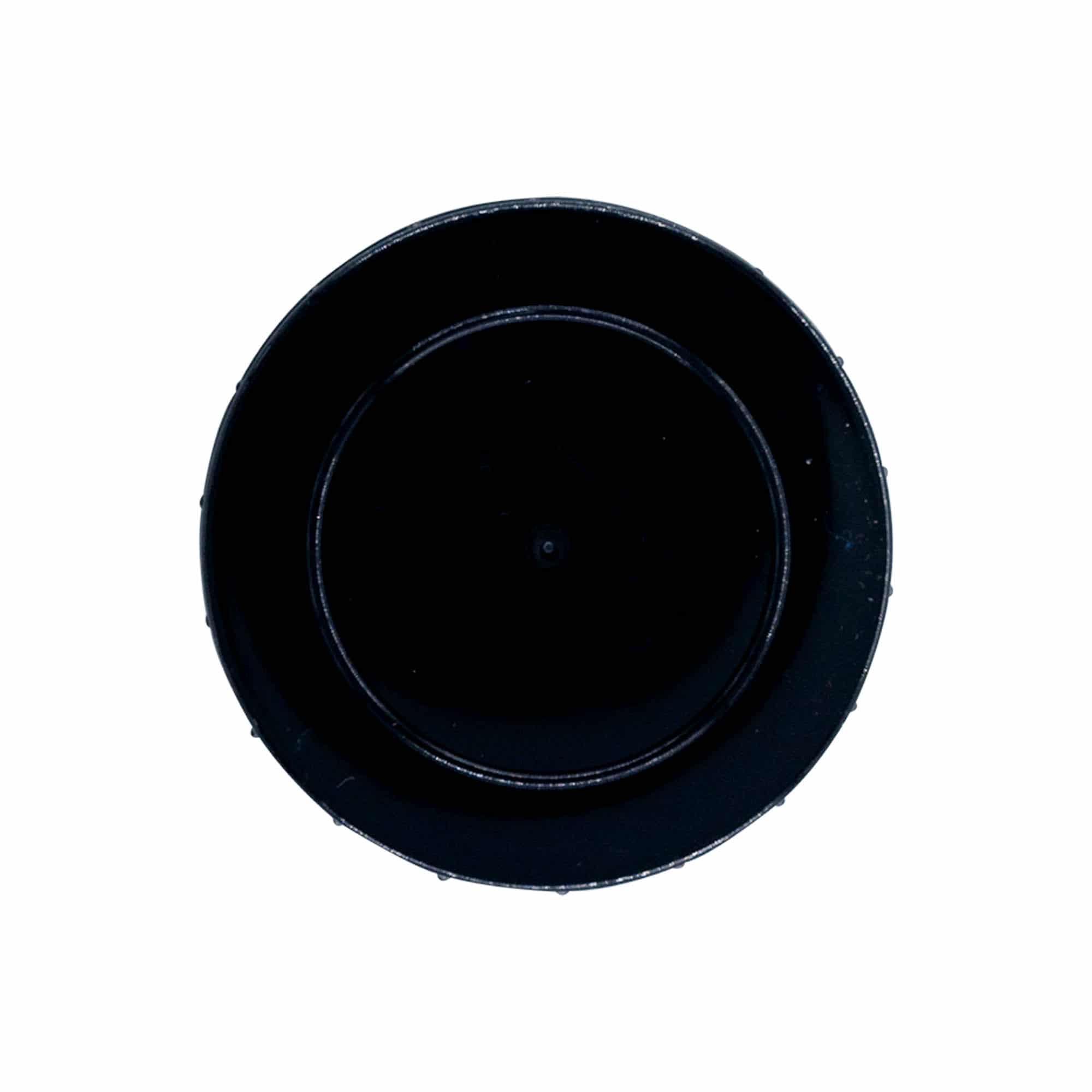 Bougage à vis, plastique PP, noir, pour bouchage: DIN 55