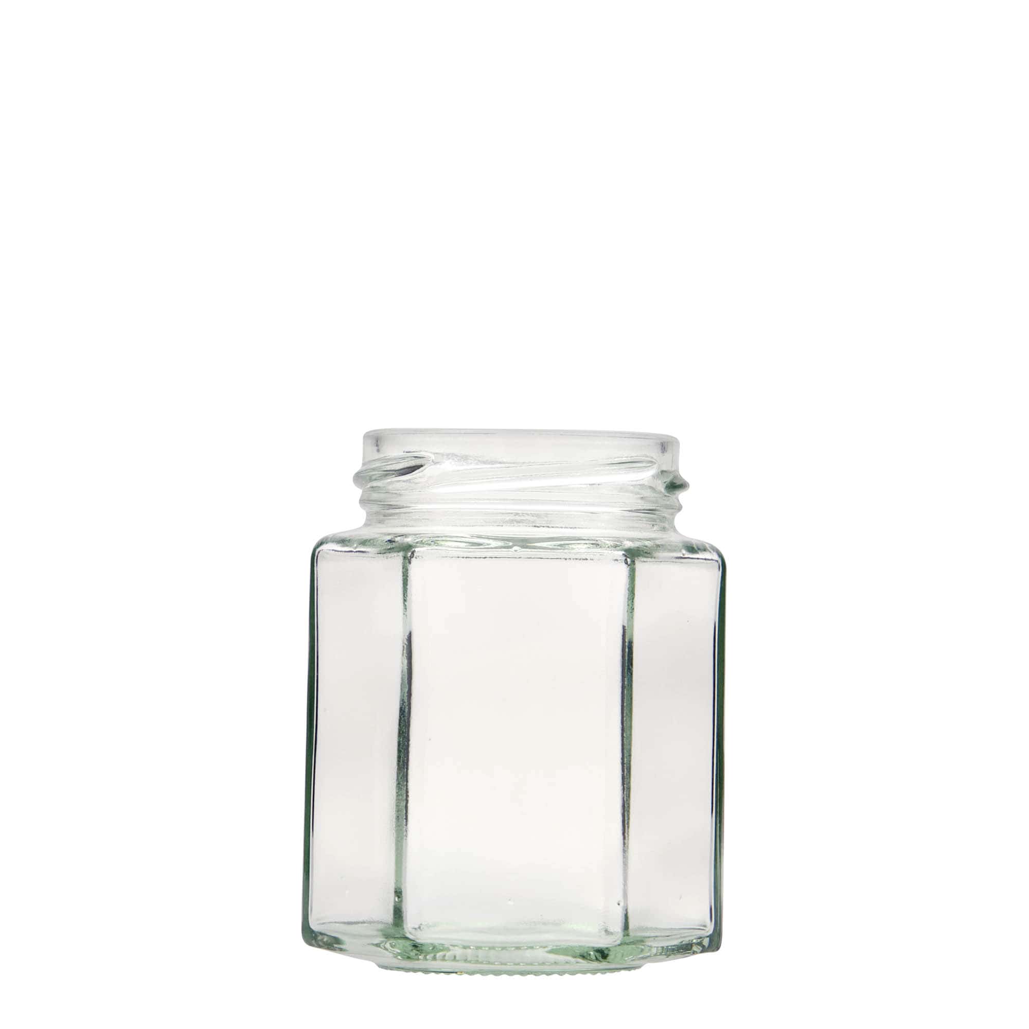 Bocal hexagonal 196 ml, bouchage: Twist-Off (TO 58)