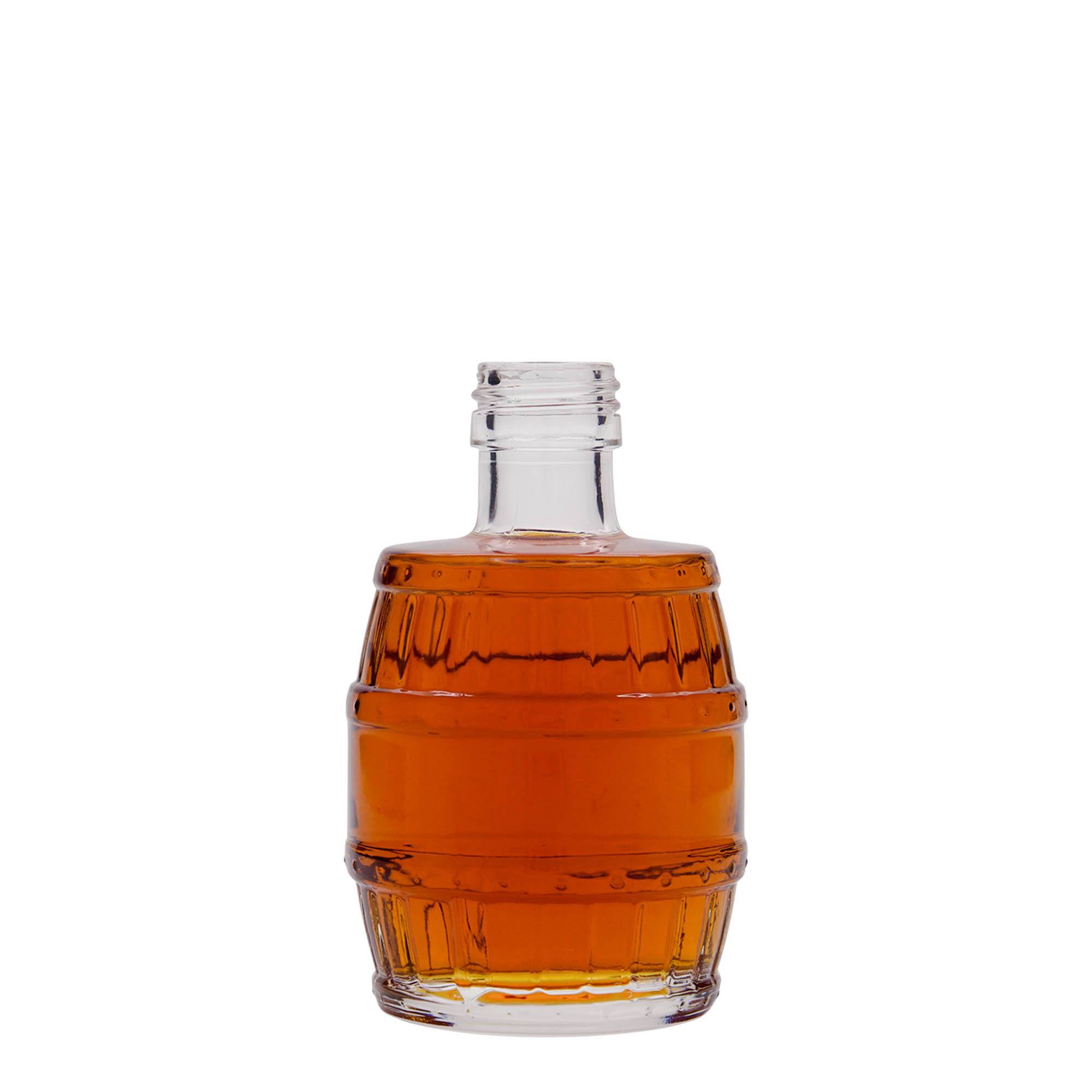 Glazen fles 'Vat', 200 ml, monding: PP 28 Glazen fles 'Vat', 200 ml, monding: PP 28