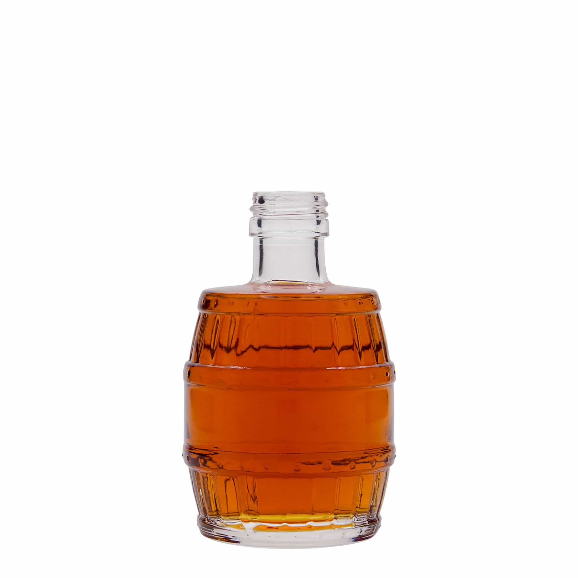 Glazen fles 'Vat', 200 ml, monding: PP 28