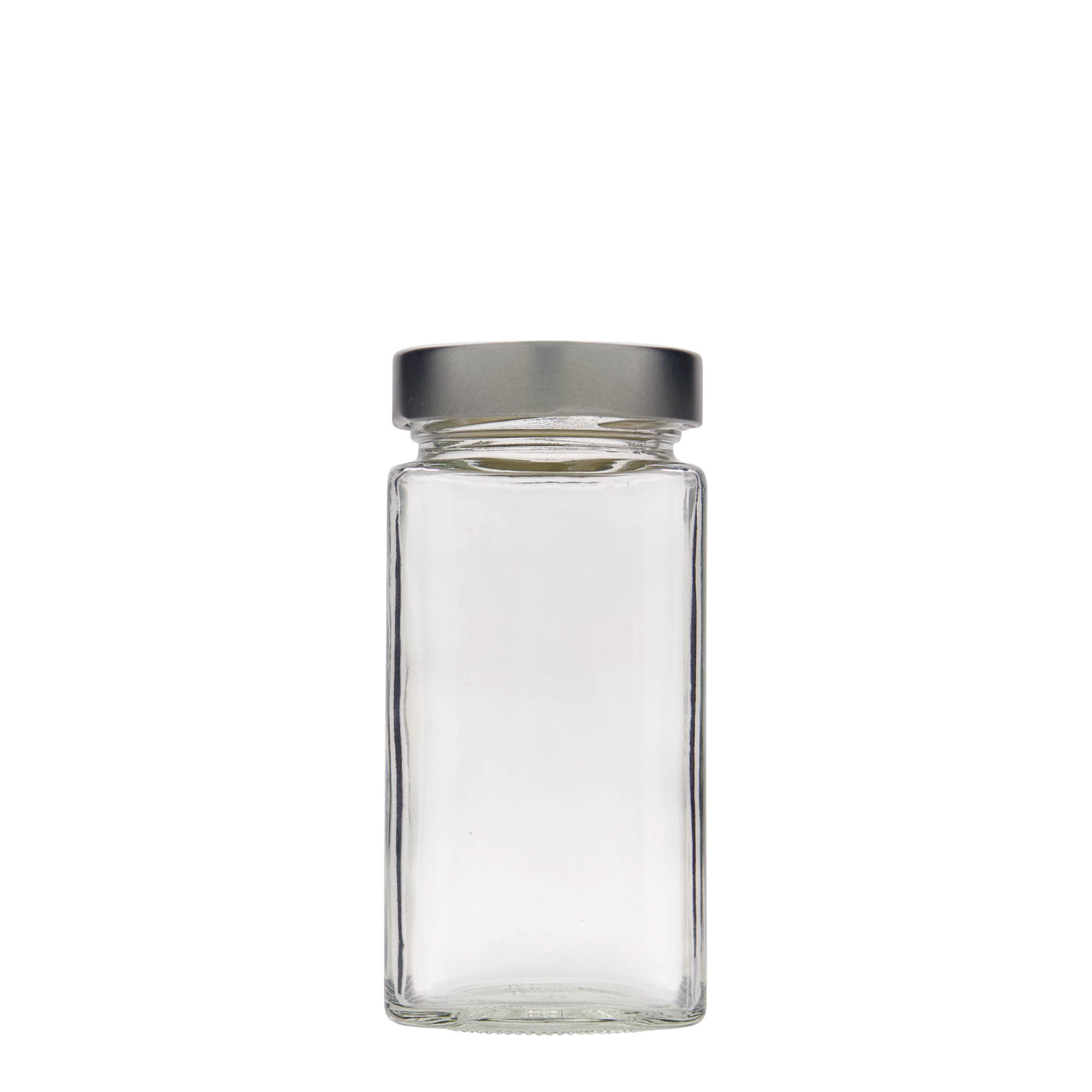 Vierkante pot 'Vat', 314 ml, monding: deep-twist-off (DTO 58)