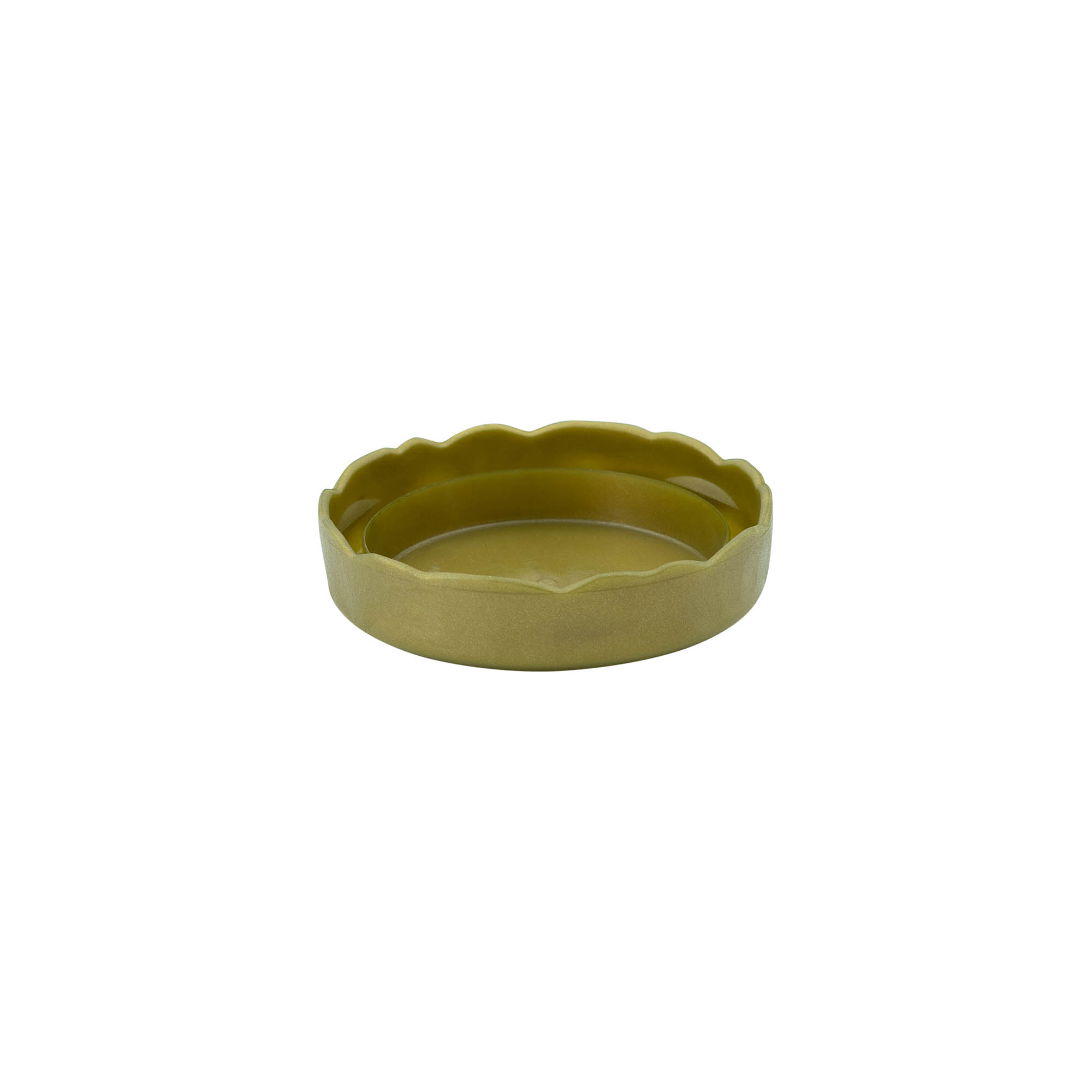 Couvercle-cloche pour pot en céramique à col étroit, plastique PEHD, doré Couvercle-cloche pour pot en céramique à col étroit, plastique PEHD, doré