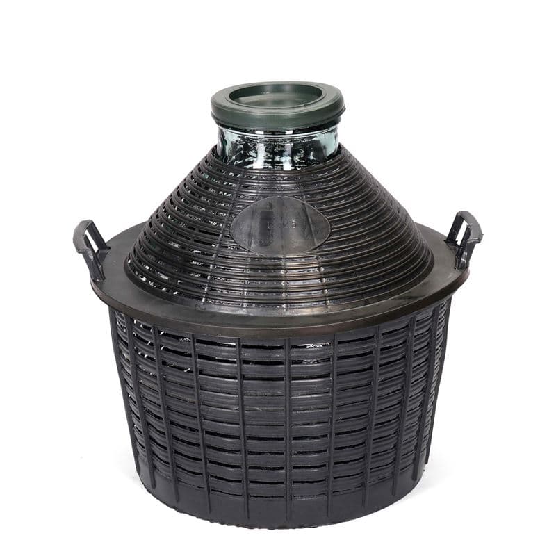 Dame-jeanne 25 l à col large, verre, bouchage: couvercle cloche Dame-jeanne 25 l à col large, verre, bouchage: couvercle cloche