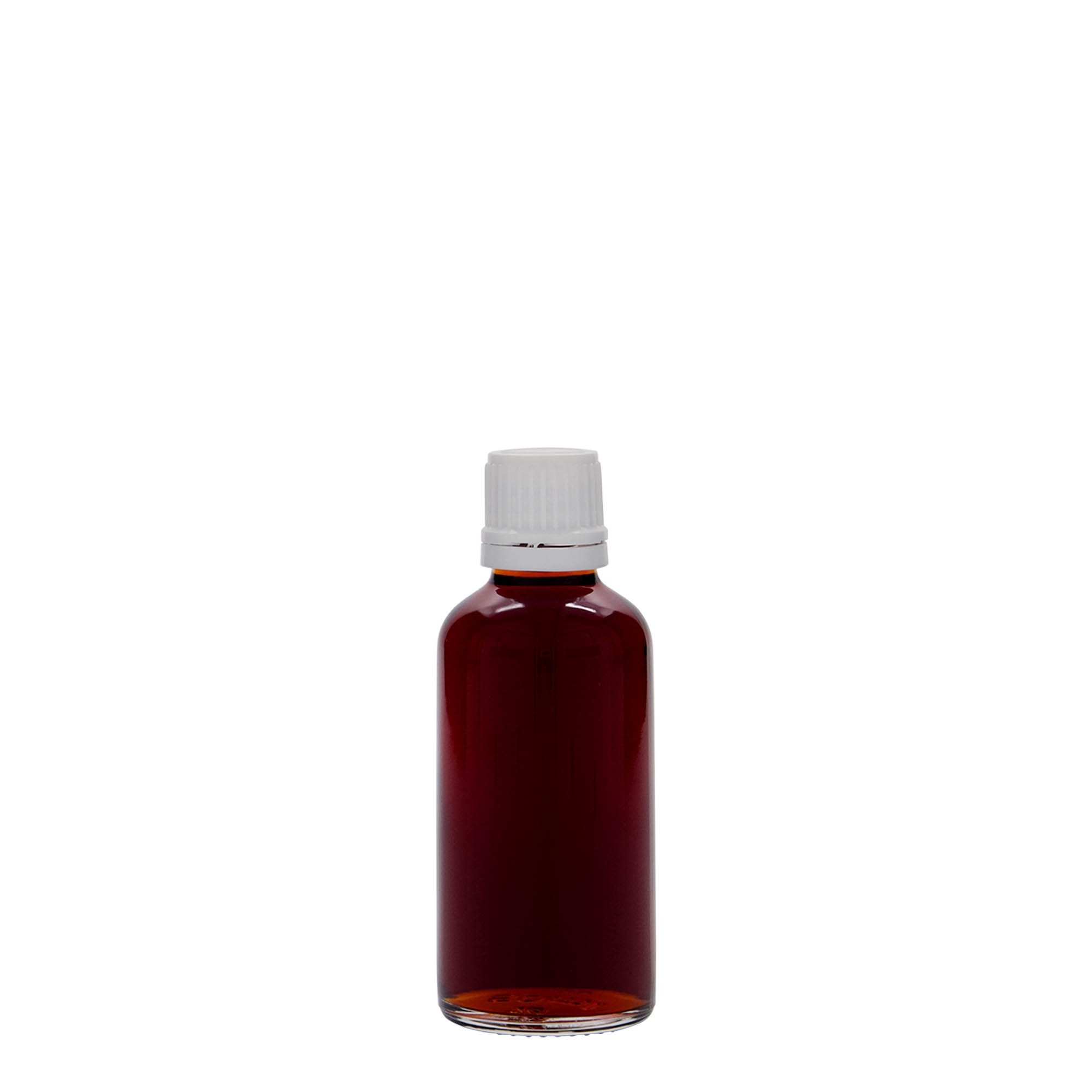 Flacon pharmaceutique 50 ml, verre, bouchage: DIN 18 Flacon pharmaceutique 50 ml, verre, bouchage: DIN 18