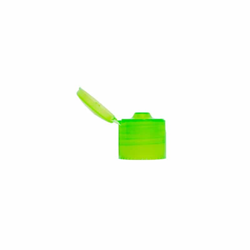 Bougage à vis à charnière rabattable, plastique PP, vert, pour bouchage: GPI 24/410
