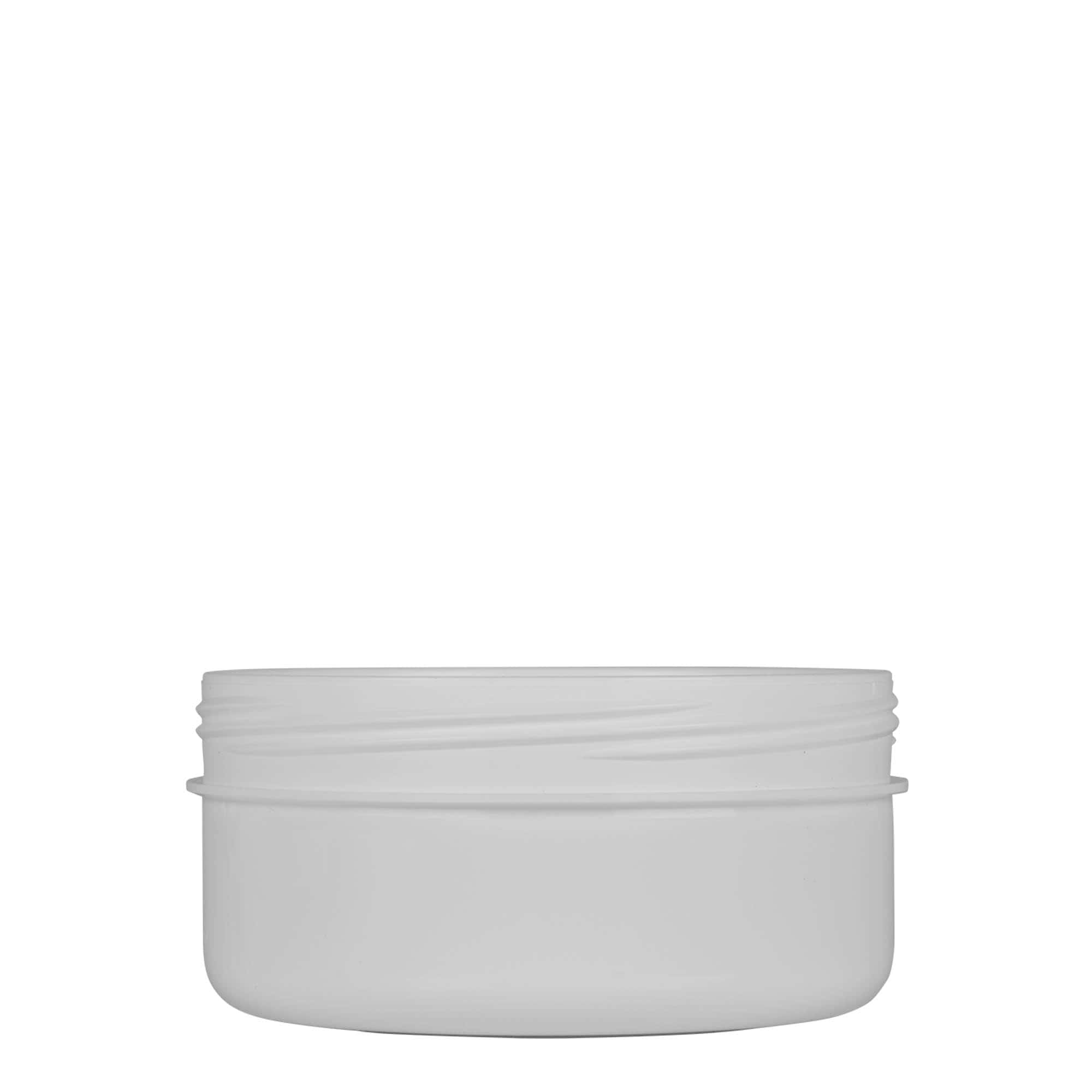 Plastic pot 'White Line', 250 ml, PP, wit, monding: schroefsluiting Plastic pot 'White Line', 250 ml, PP, wit, monding: schroefsluiting