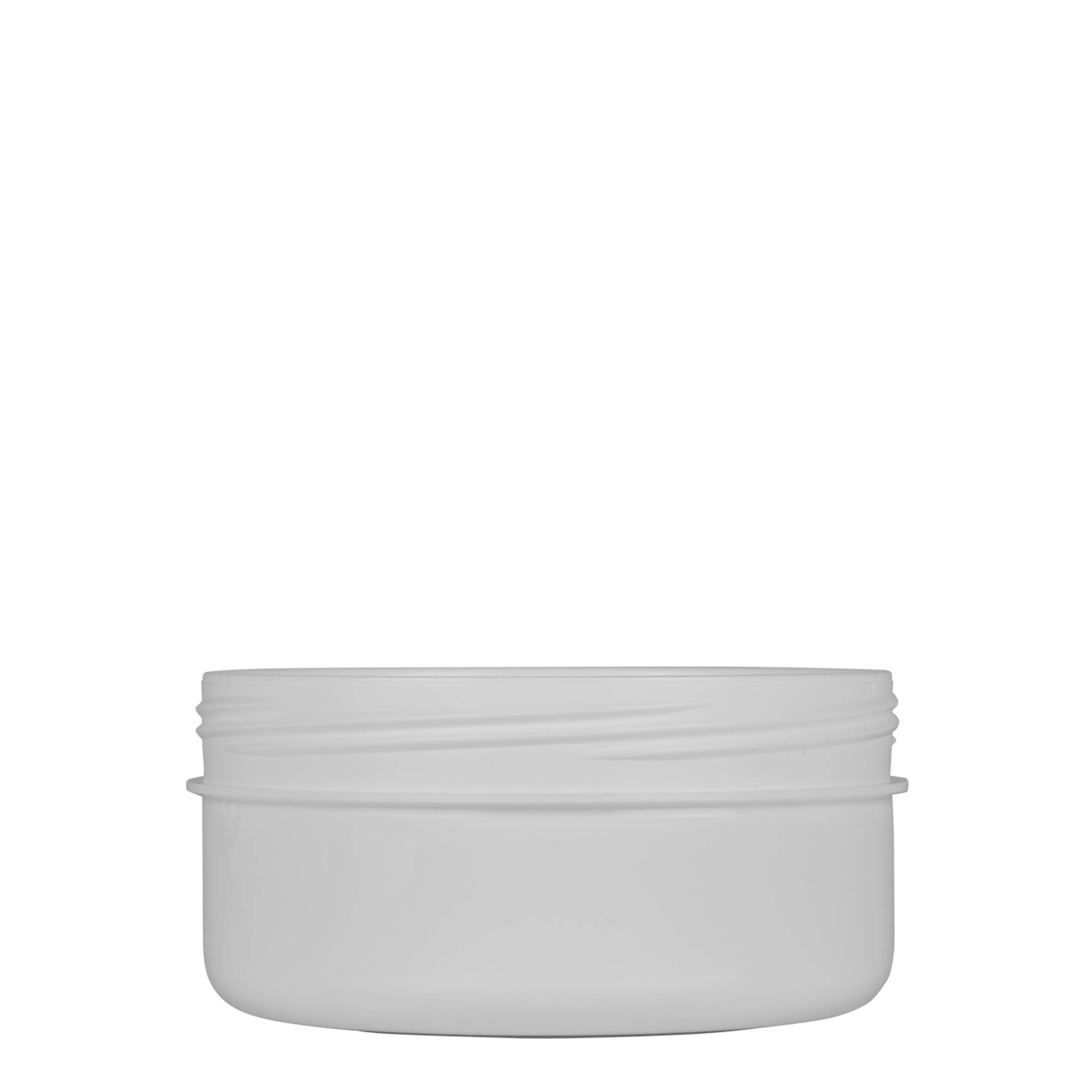 Boîte en plastique 250 ml 'White Line', PP, blanche, bouchage: Bougage à vis