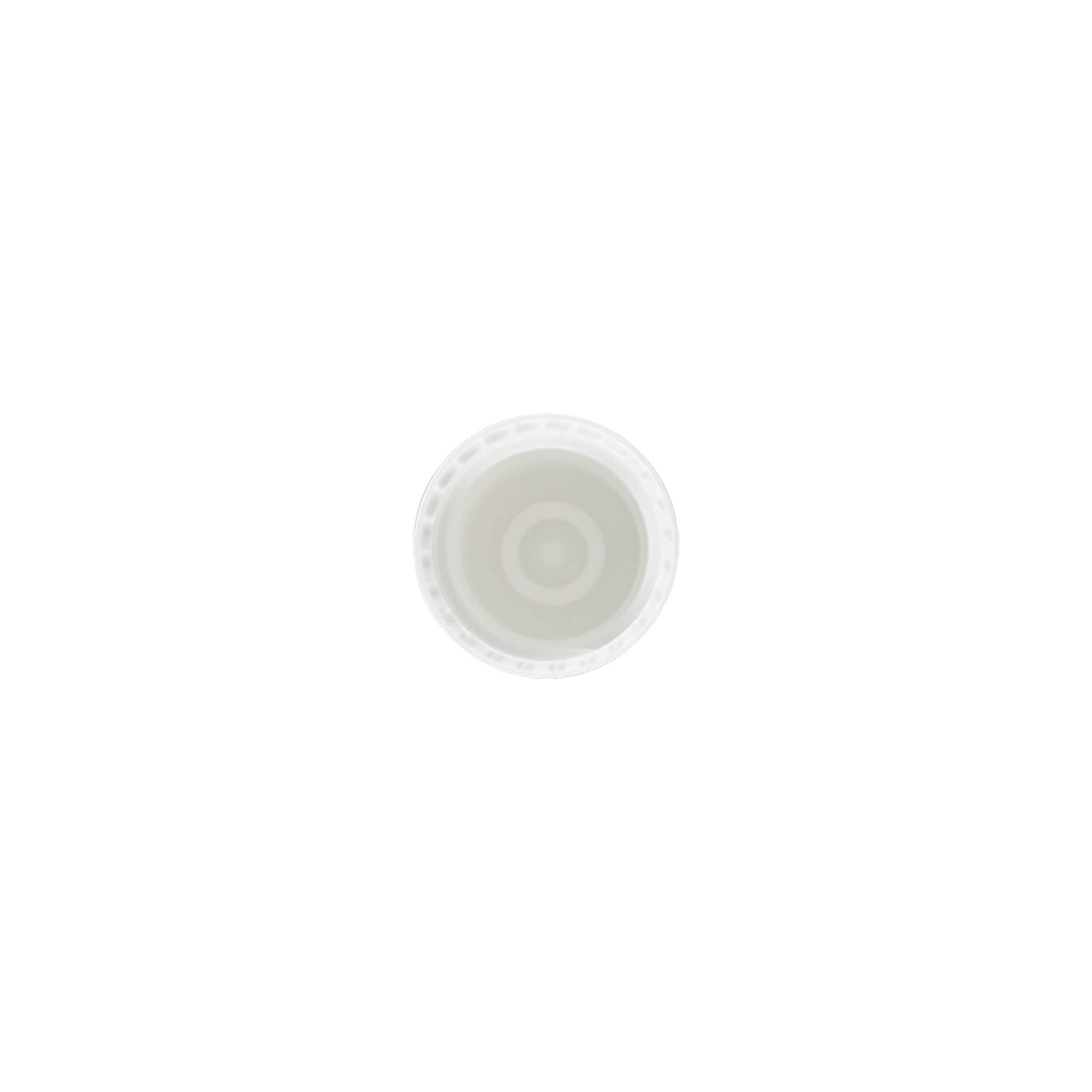 Dop voor rollerflesje 10 ml, PP-kunststof, wit, voor monding: schroefsluiting Dop voor rollerflesje 10 ml, PP-kunststof, wit, voor monding: schroefsluiting