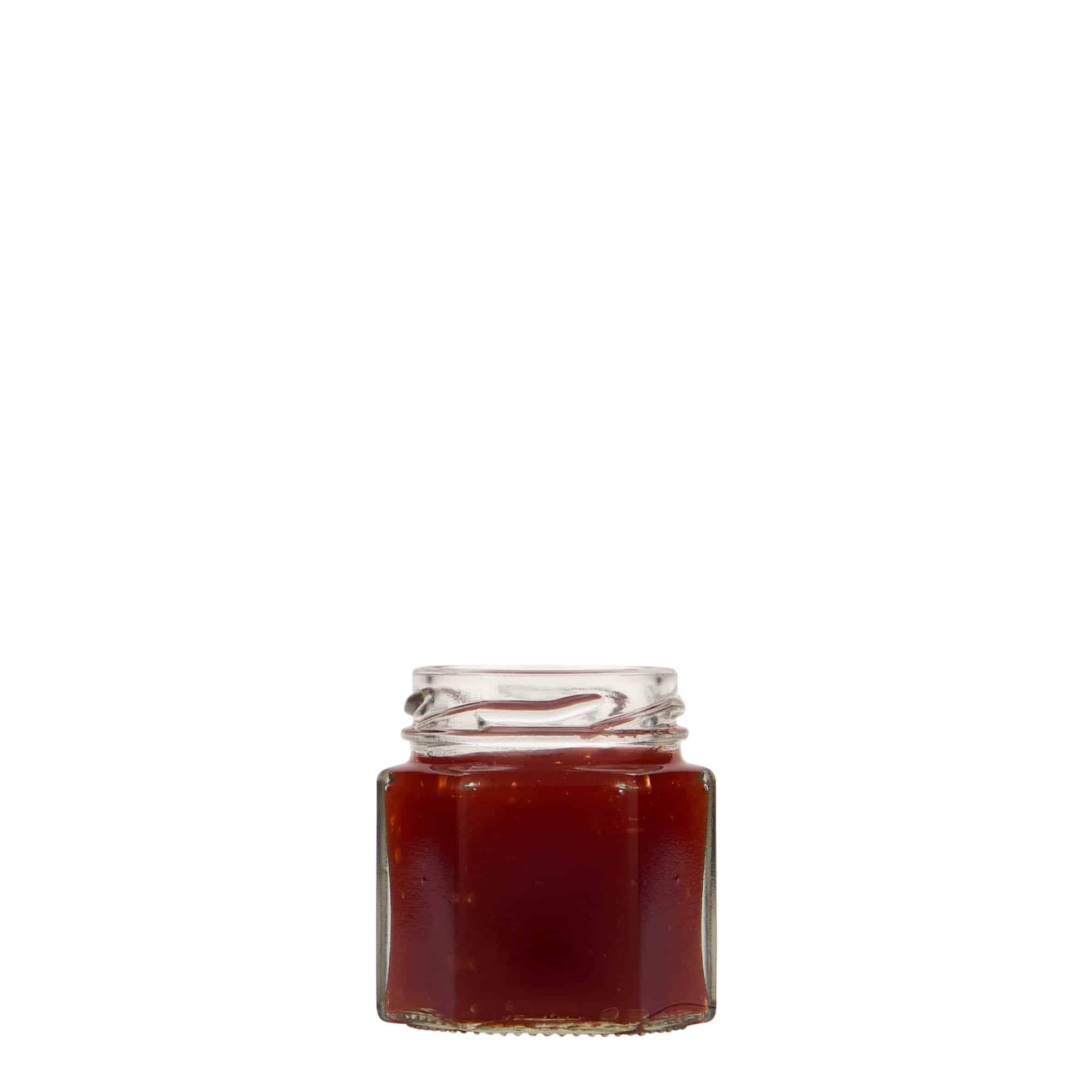 Bocal hexagonal 47 ml, bouchage: Twist-Off (TO 43)