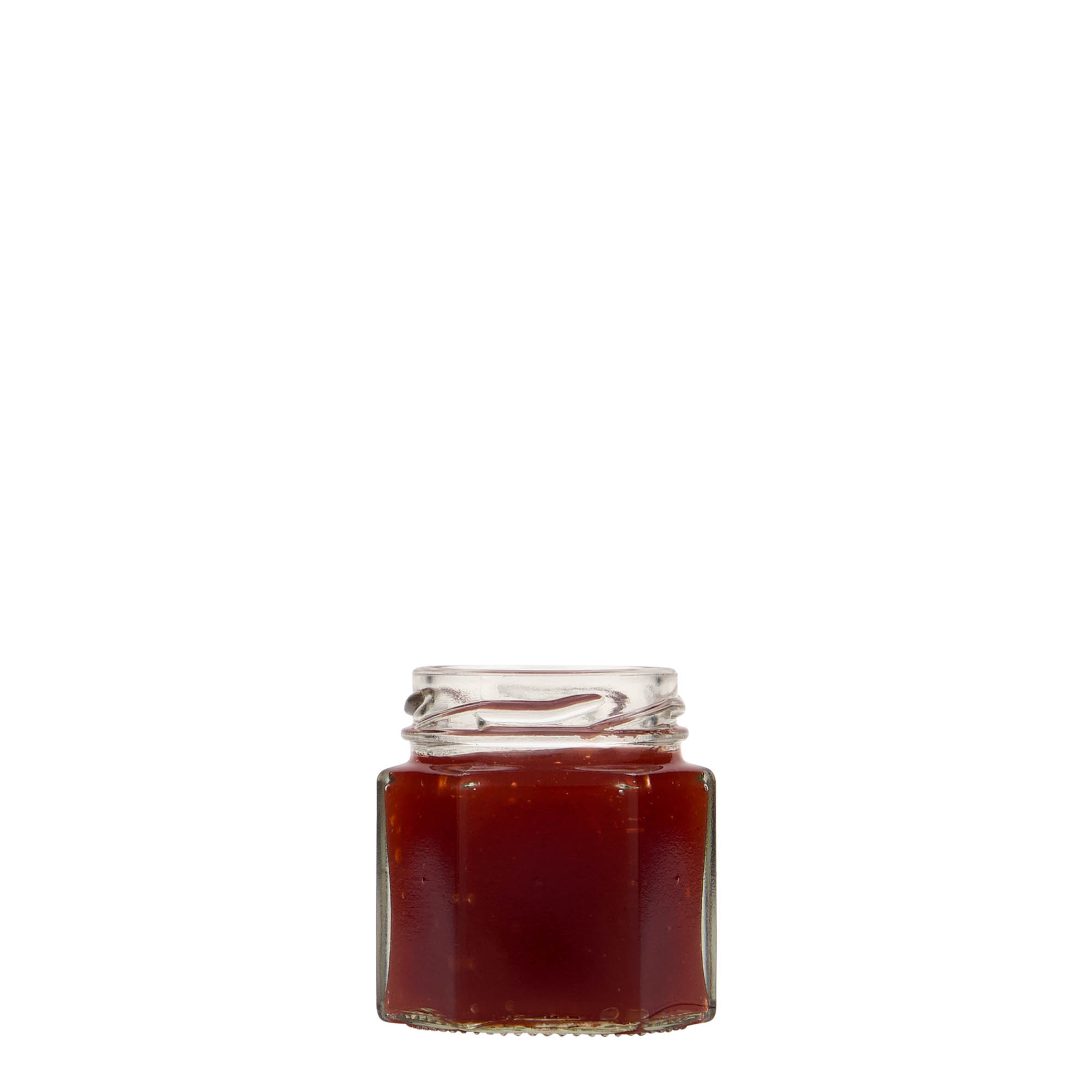Hexagonale pot, 47 ml, monding: twist-off (TO 43) Hexagonale pot, 47 ml, monding: twist-off (TO 43)