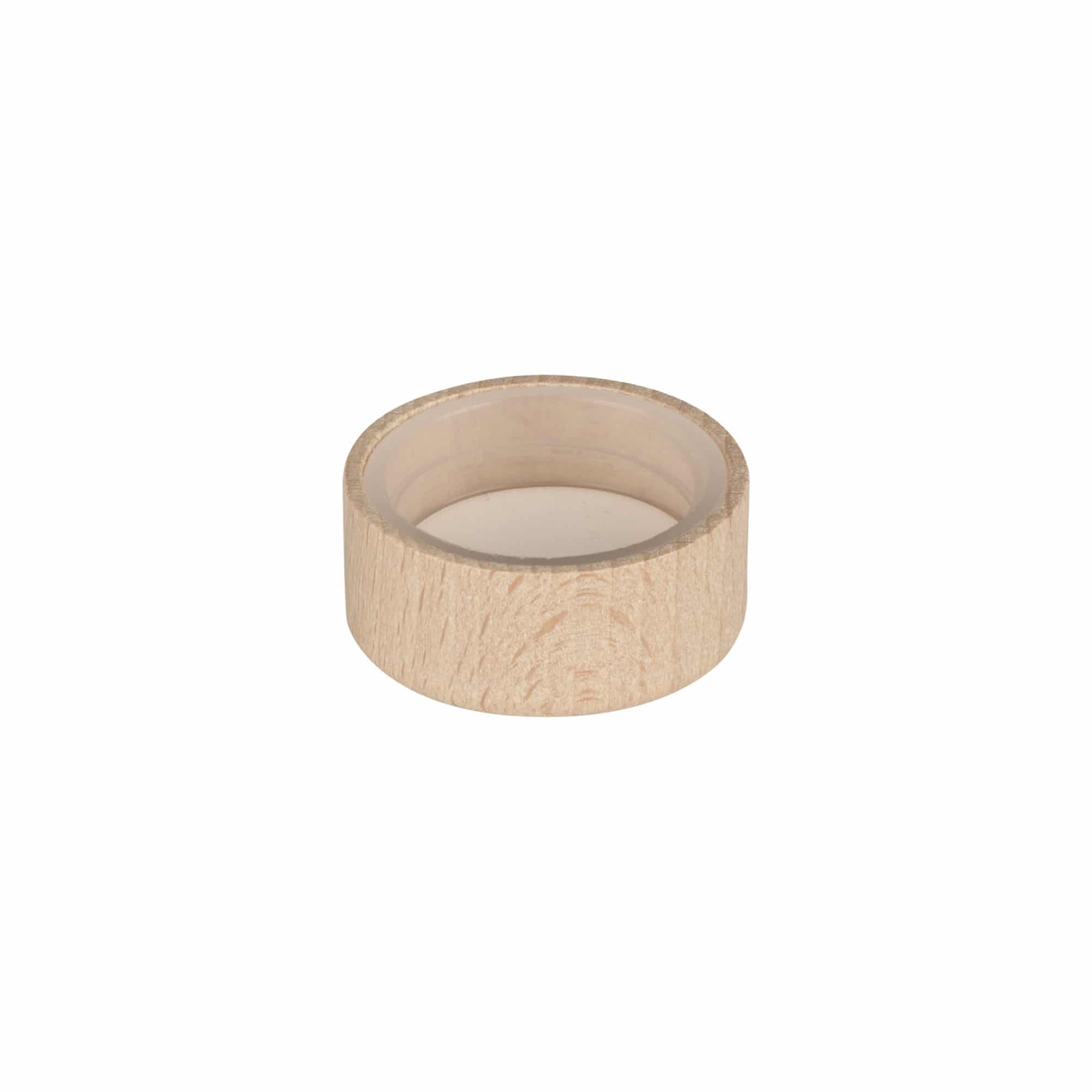 Bouchon à vis, bois, beige, pour goulot : GPI 28/400