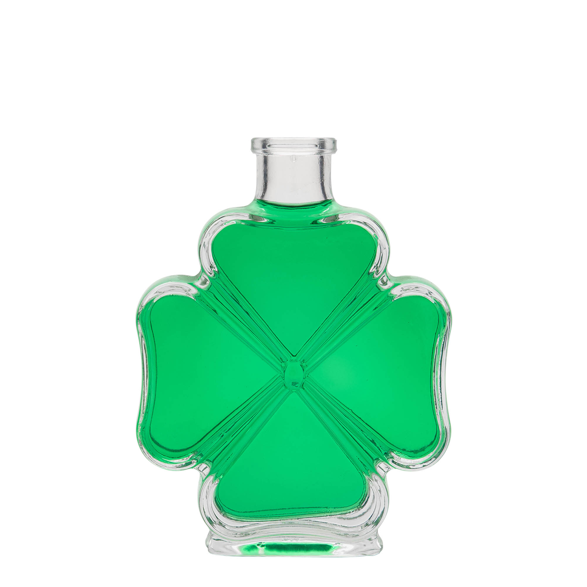 Bouteille en verre 200 ml 'Trèfle', bouchage: bouchon Bouteille en verre 200 ml 'Trèfle', bouchage: bouchon