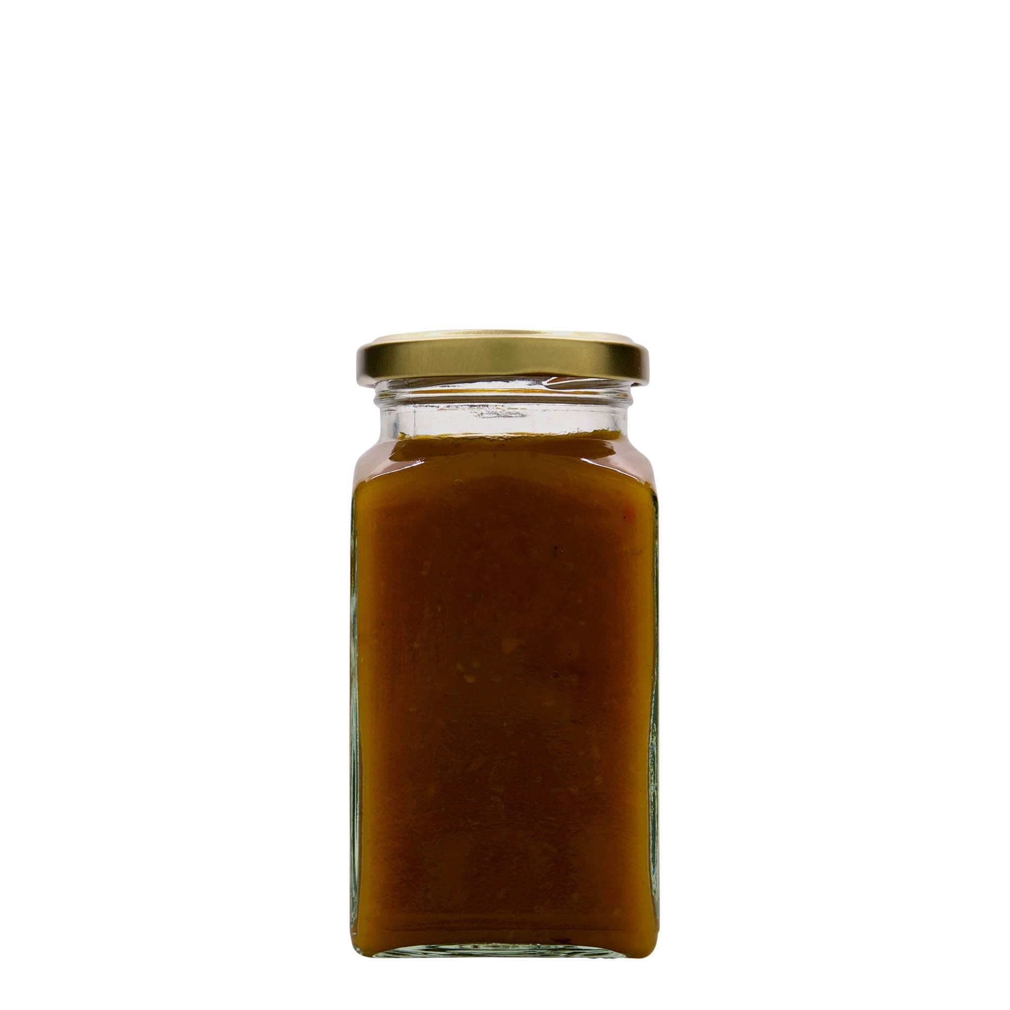 Vierkante pot, 312 ml, monding: twist-off (TO 58)
