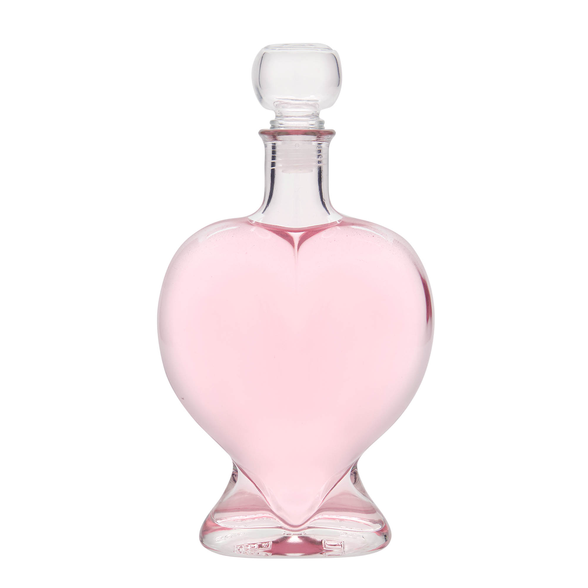Bouteille en verre 500 ml 'Cœur', bouchage: bouchon Bouteille en verre 500 ml 'Cœur', bouchage: bouchon