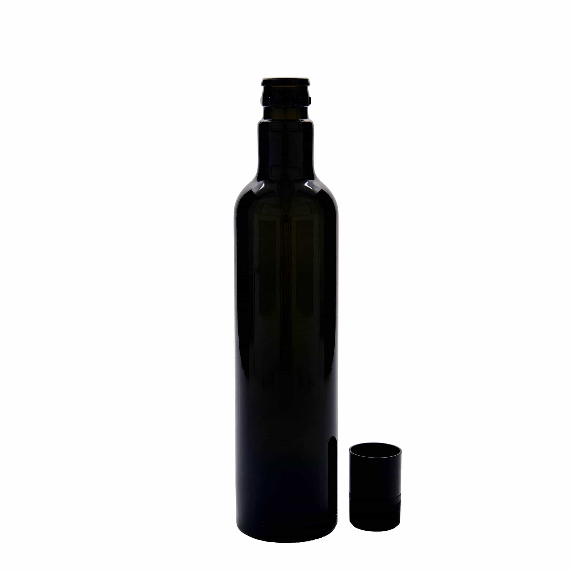 Azijn-/oliefles 'Willy New', 500 ml, glas, antiekgroen, monding: DOP