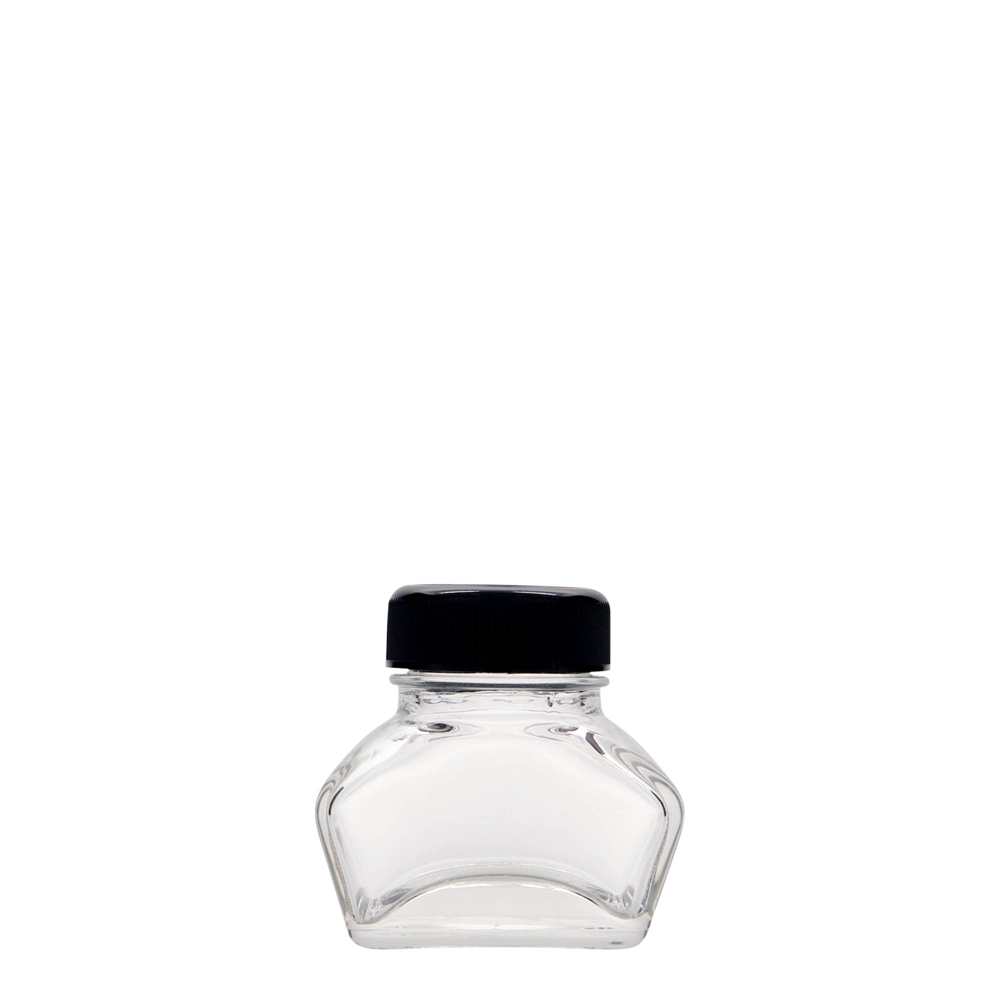 Encrier 30 ml, rectangulaire, bouchage: Bougage à vis Encrier 30 ml, rectangulaire, bouchage: Bougage à vis