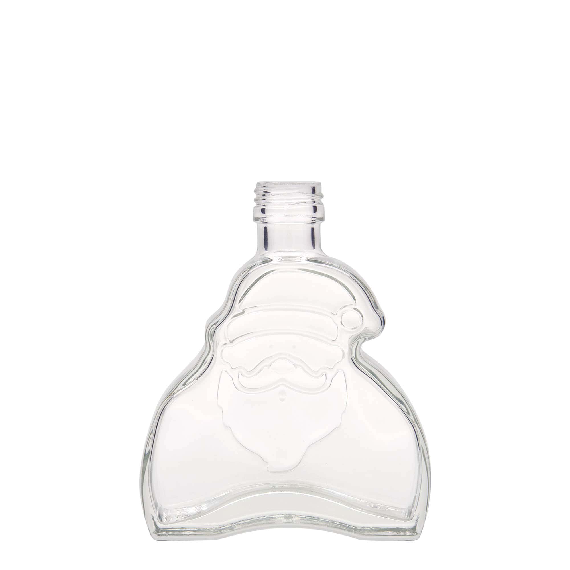 Glazen fles 'Santa Claus', 200 ml, monding: PP 28 Glazen fles 'Santa Claus', 200 ml, monding: PP 28